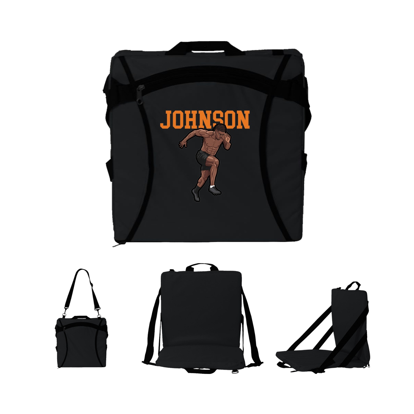 Folding Stadium Seat — Shirsey in Black