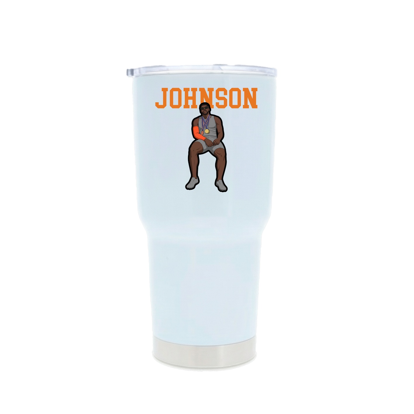30oz Stainless Steel Tumbler — Shirsey in White