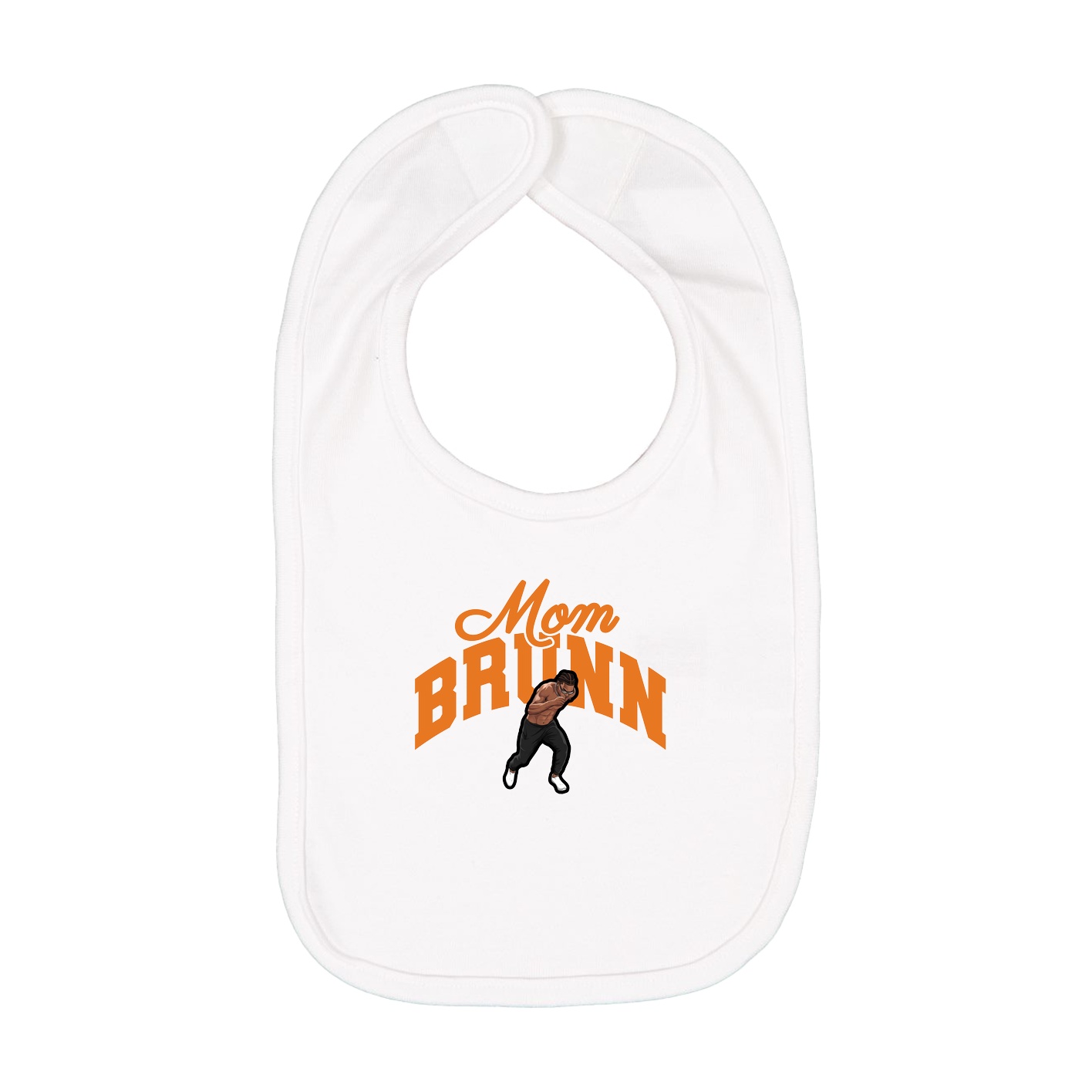 Infant Bib — Mothers Day Arch in White