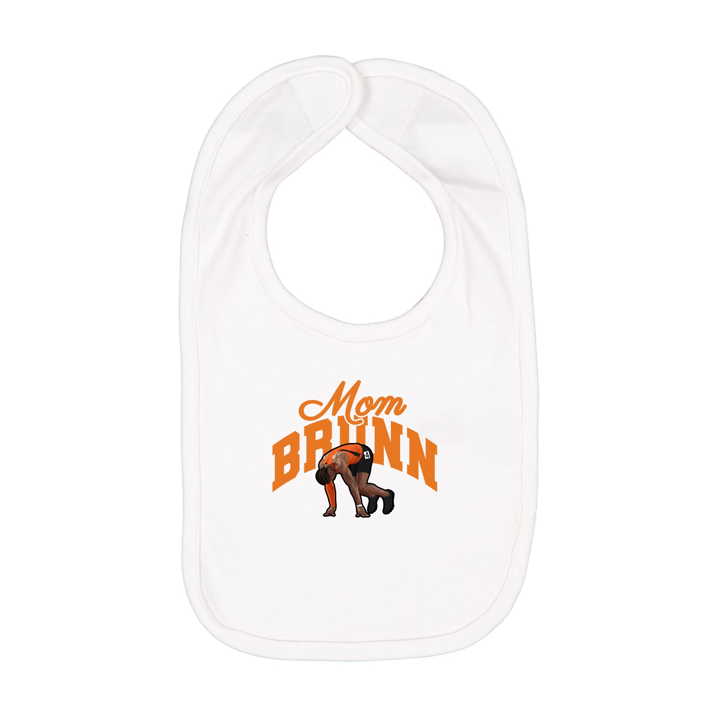 Infant Bib — Mothers Day Arch in White