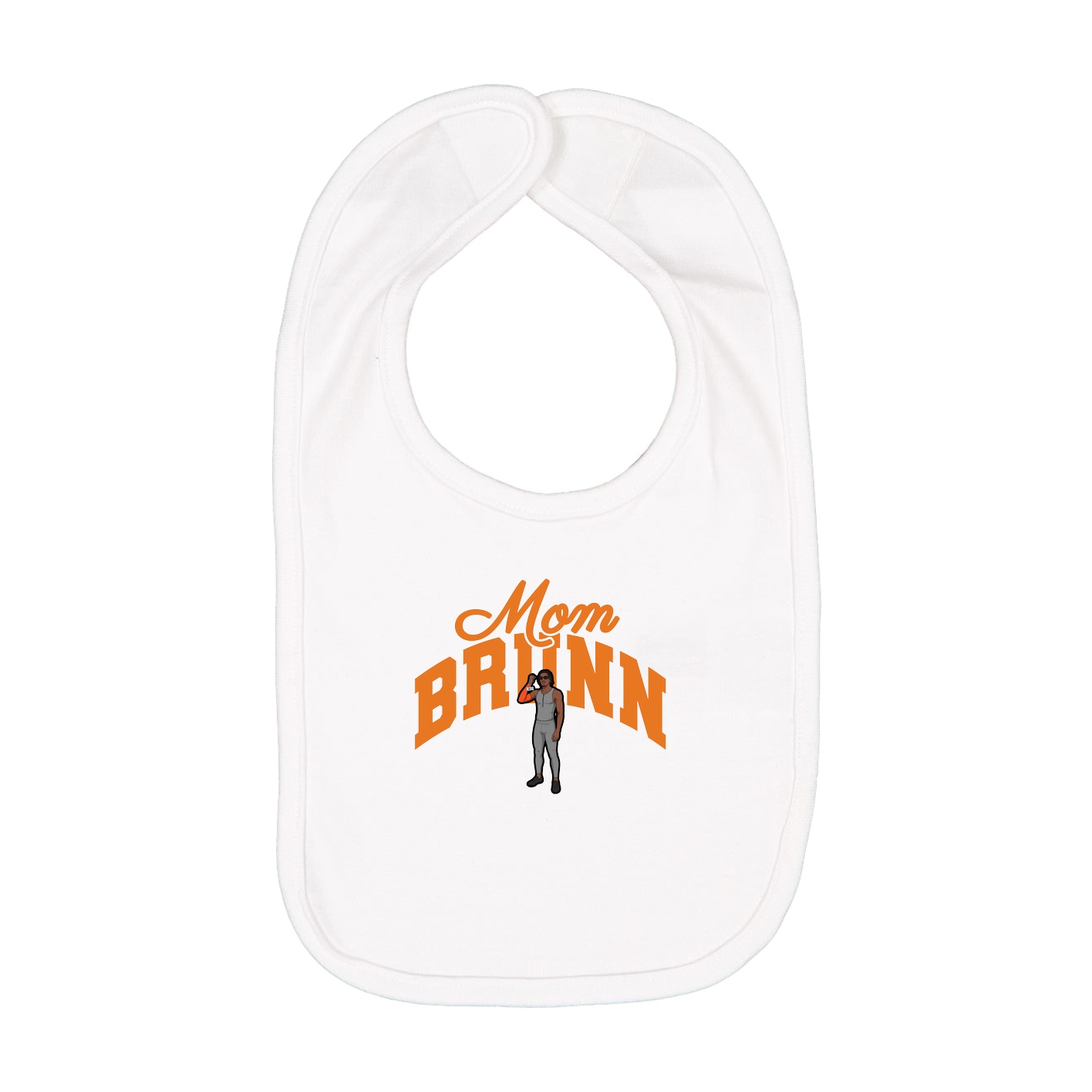 Infant Bib — Mothers Day Arch in White