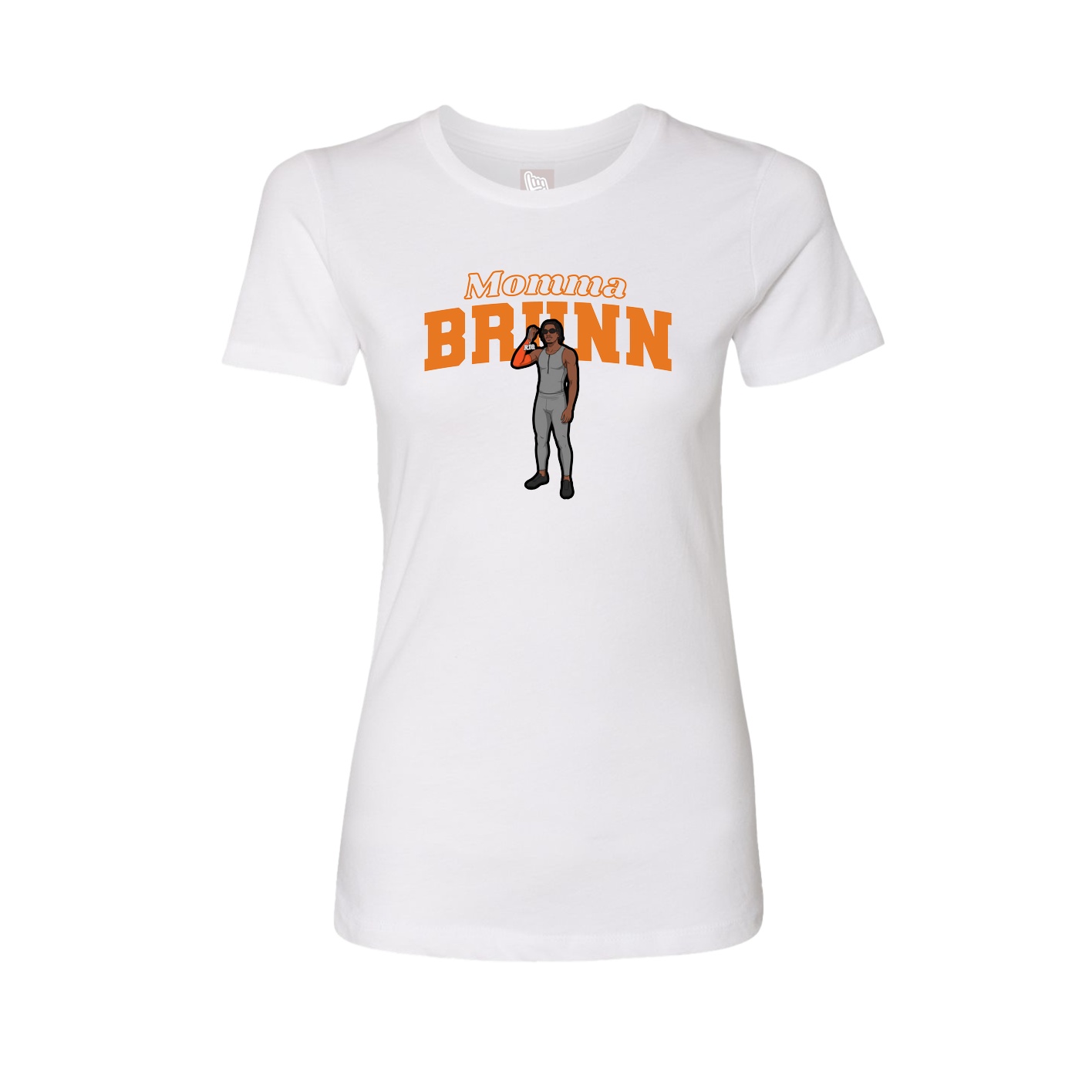 Womens Tee — Mothers Day Block in White