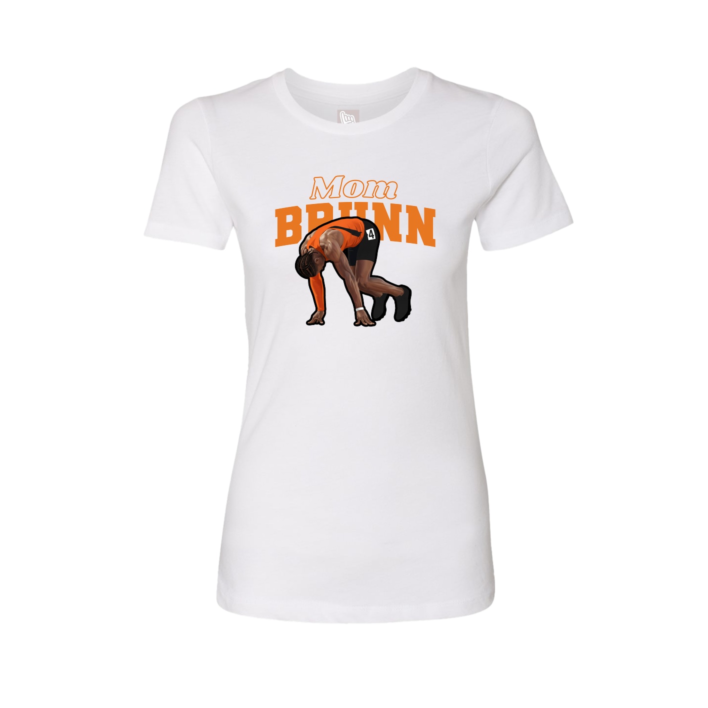 Womens Tee — Mothers Day Block in White