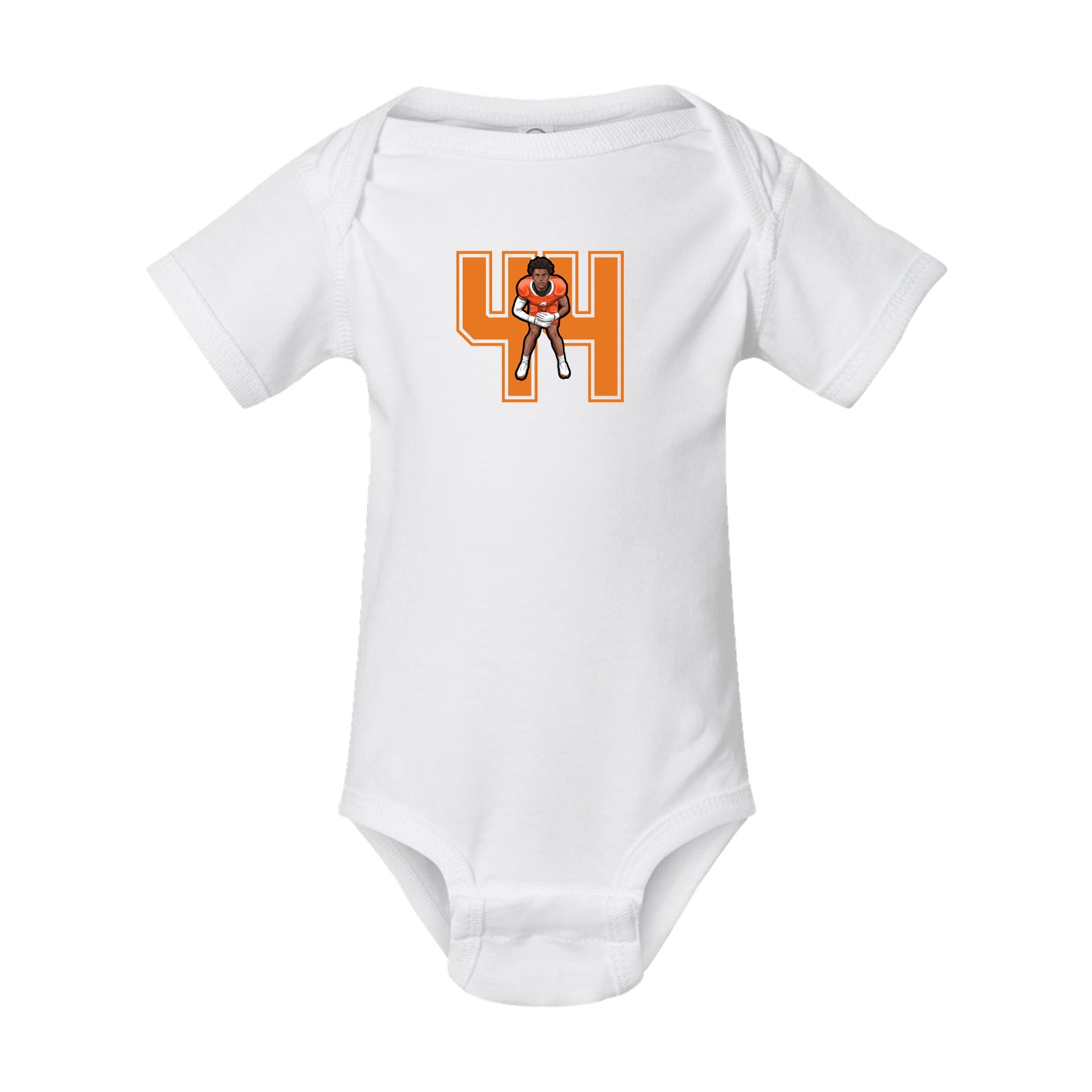 Baby Onesie — Number in White