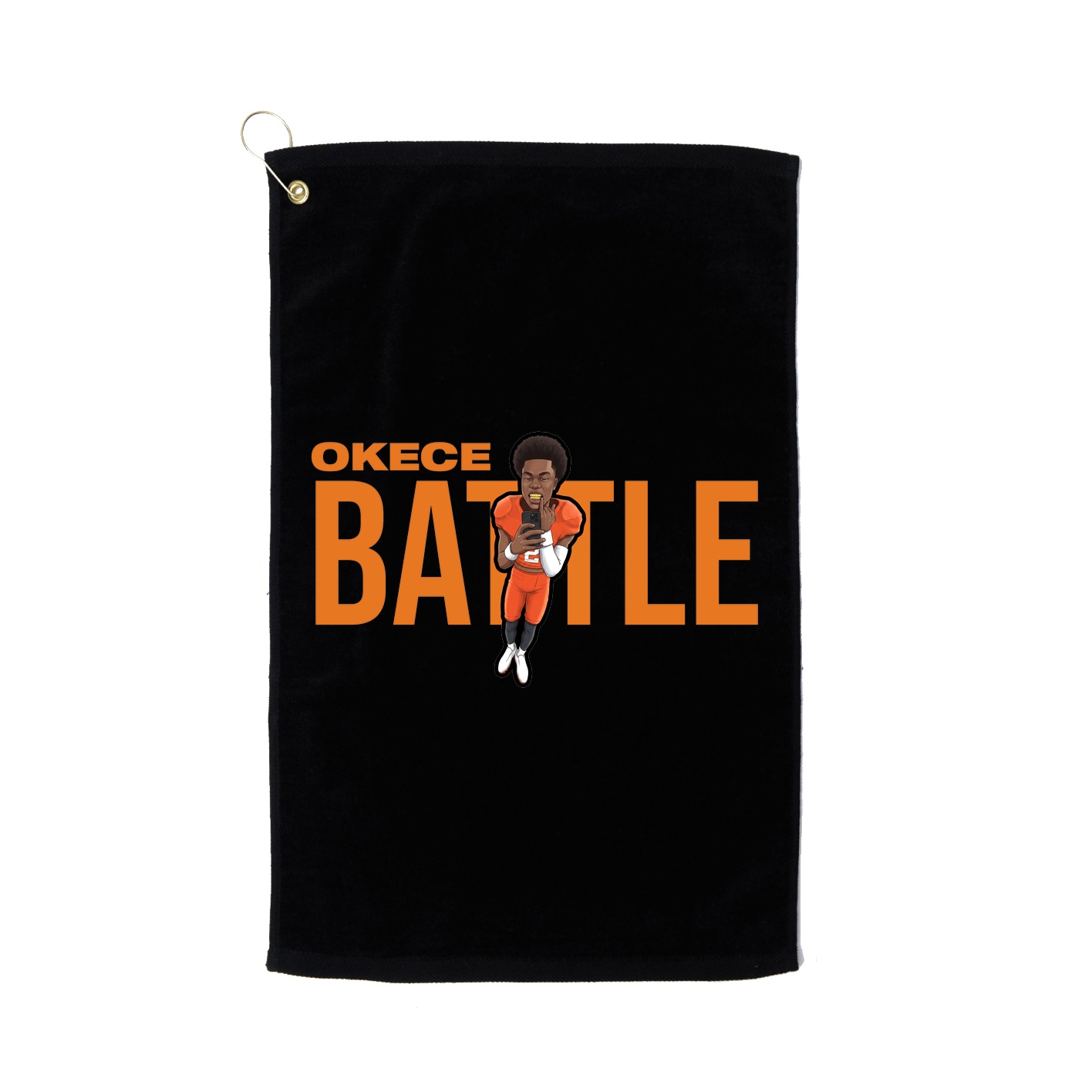 Golf Towel — Player Name in Black