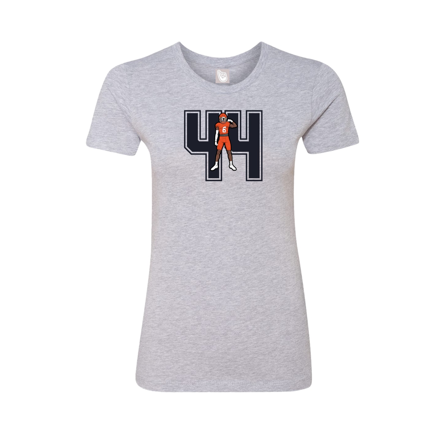 Womens Tee — Number in Grey