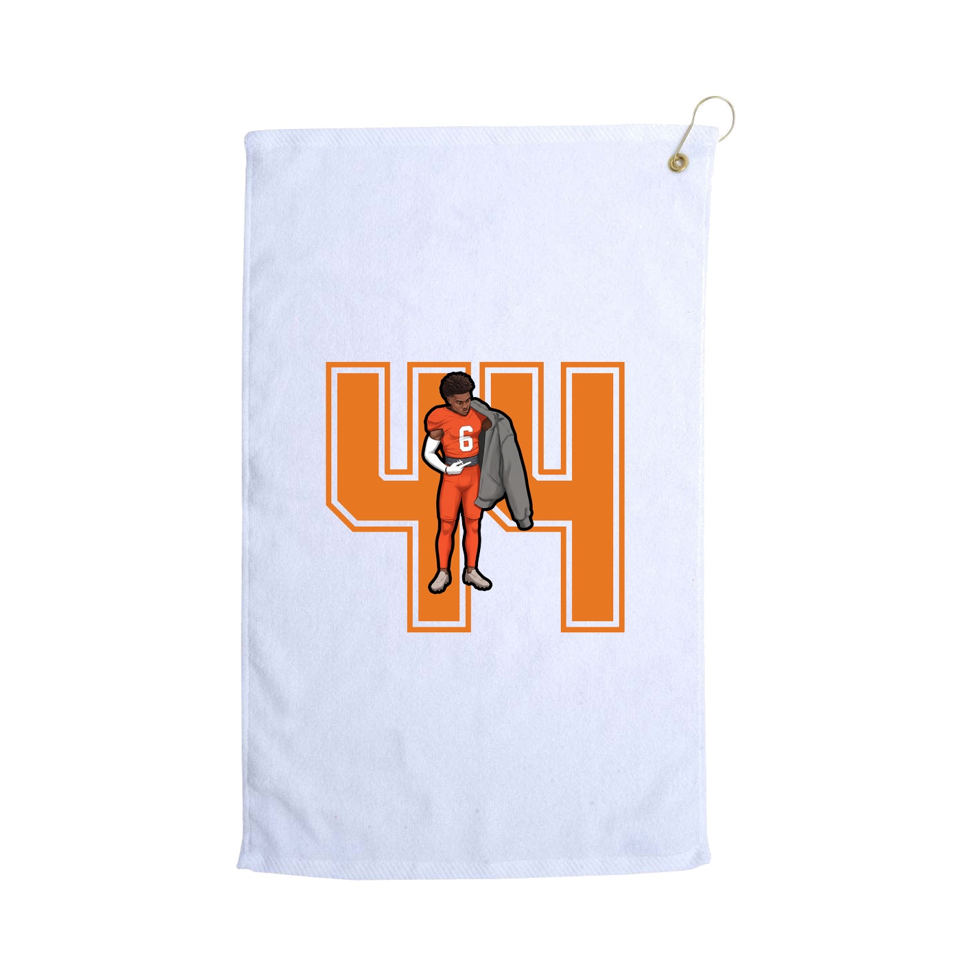 Golf Towel — Number in White