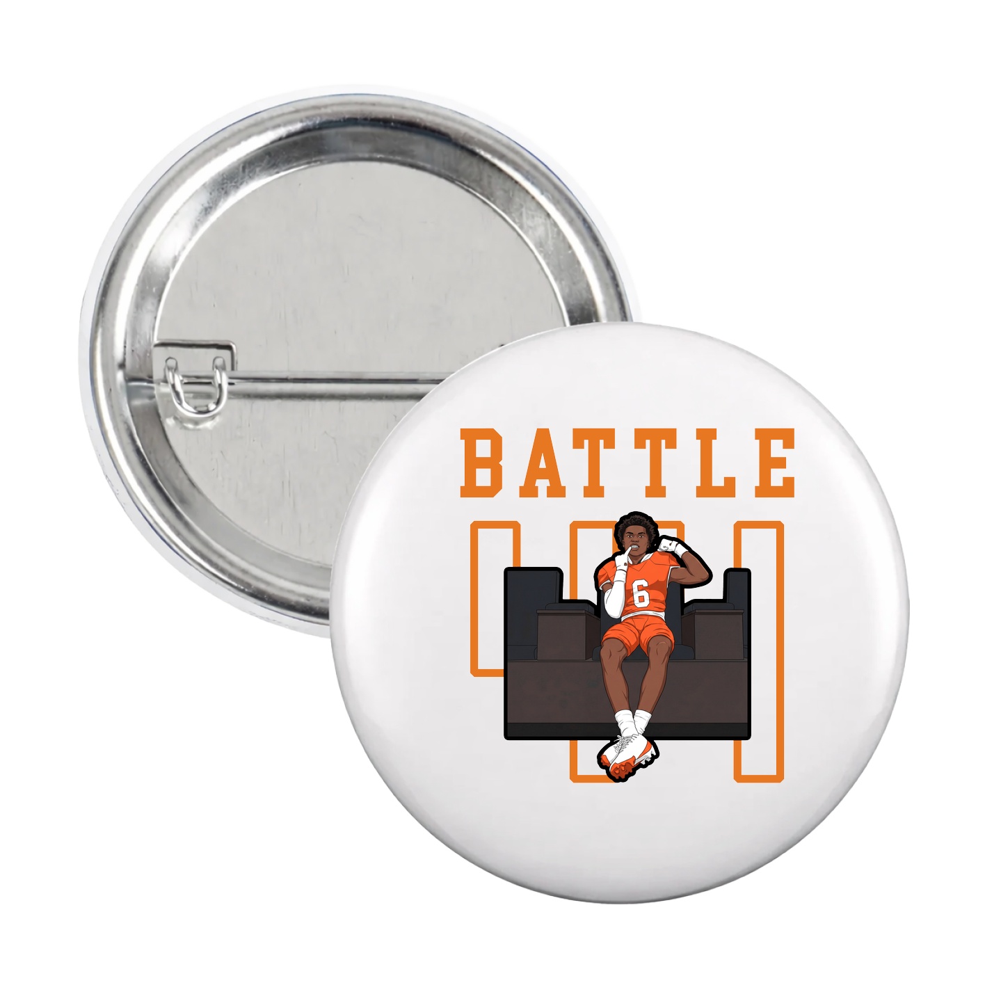 Game Day Button — Shirsey in White
