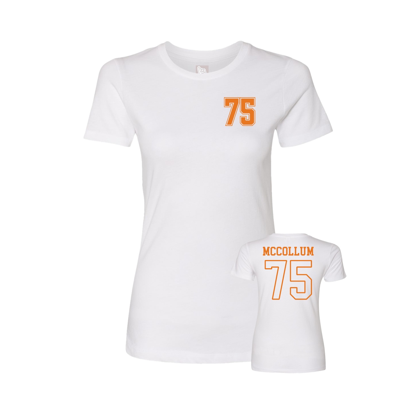 Womens Tee — Chest Back in White