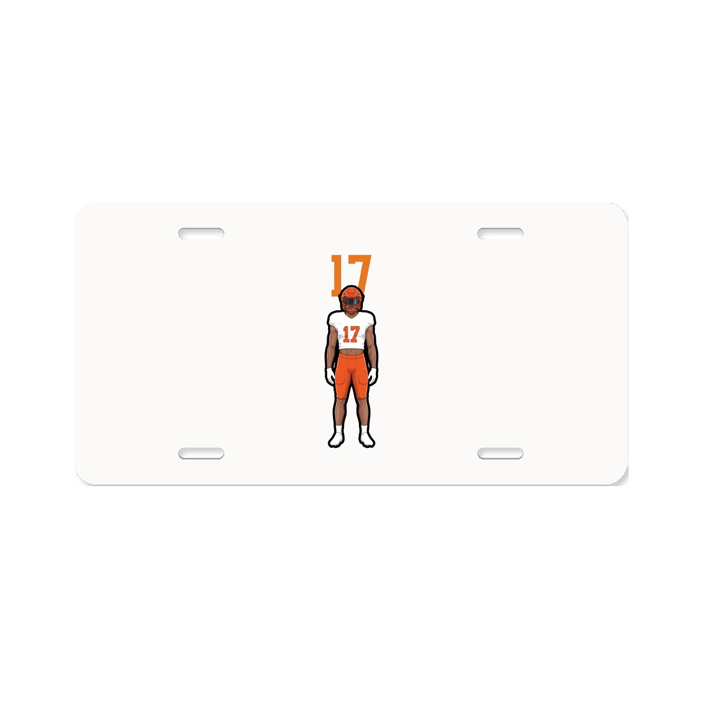 License Plate — Number Top in Classic