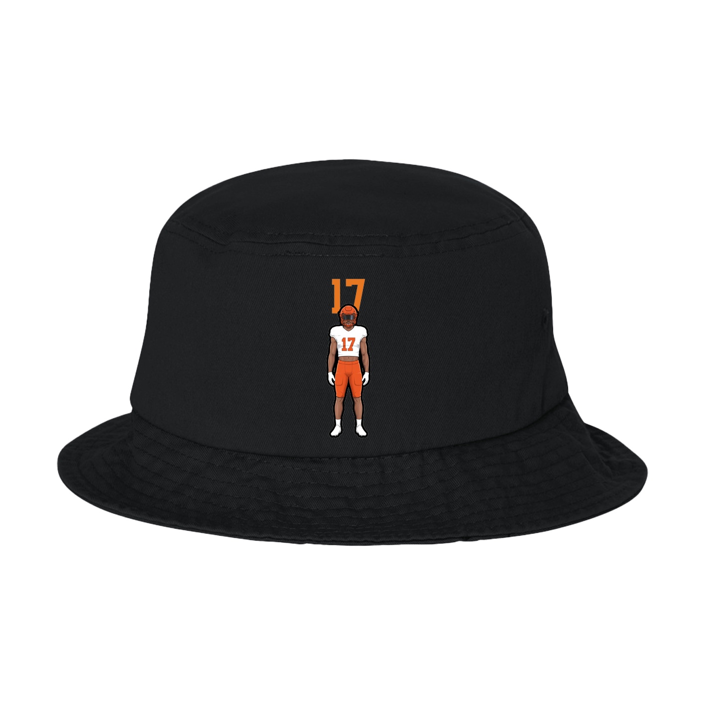 Bucket Cap — Number Top in Black
