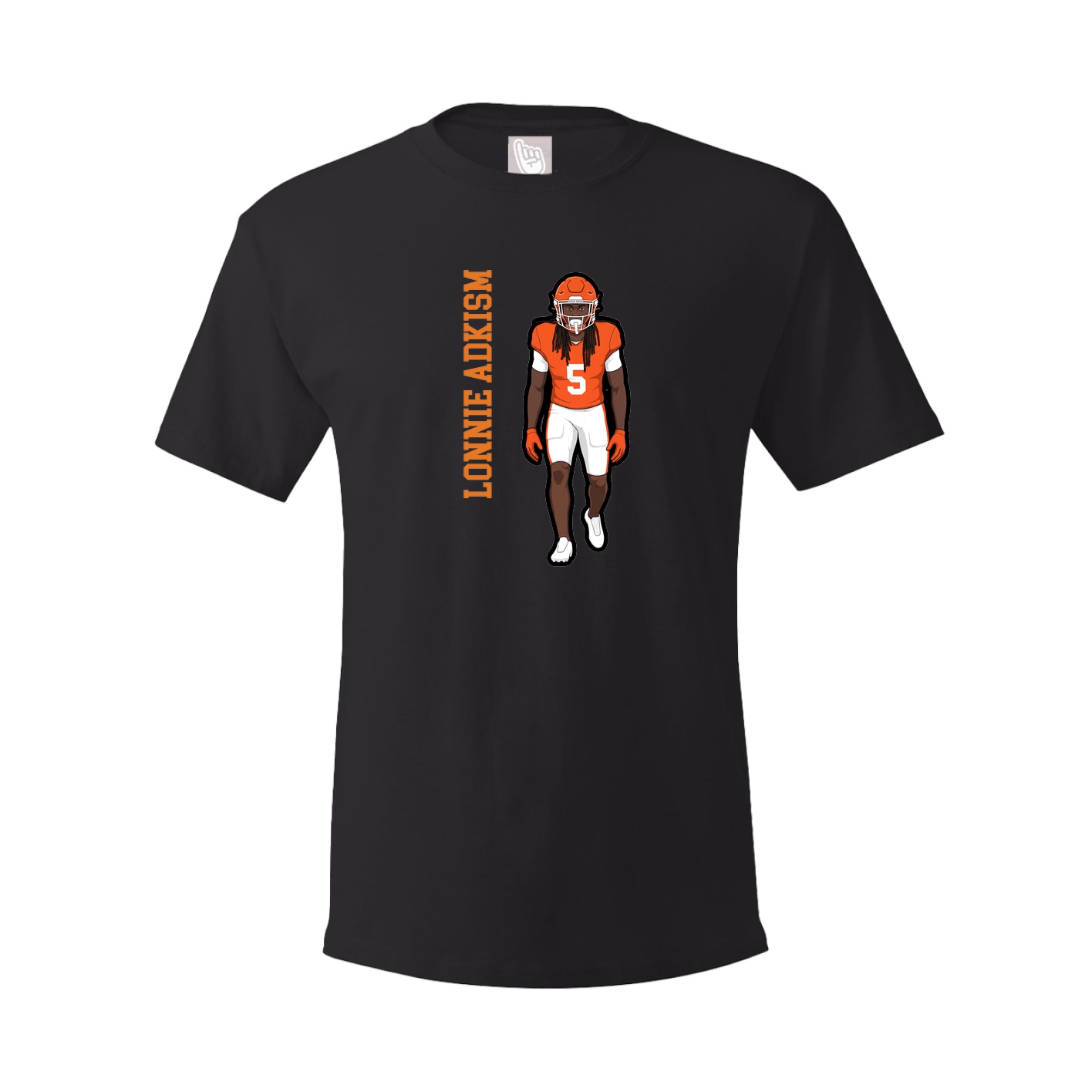 Tee — Name Vertical in Black