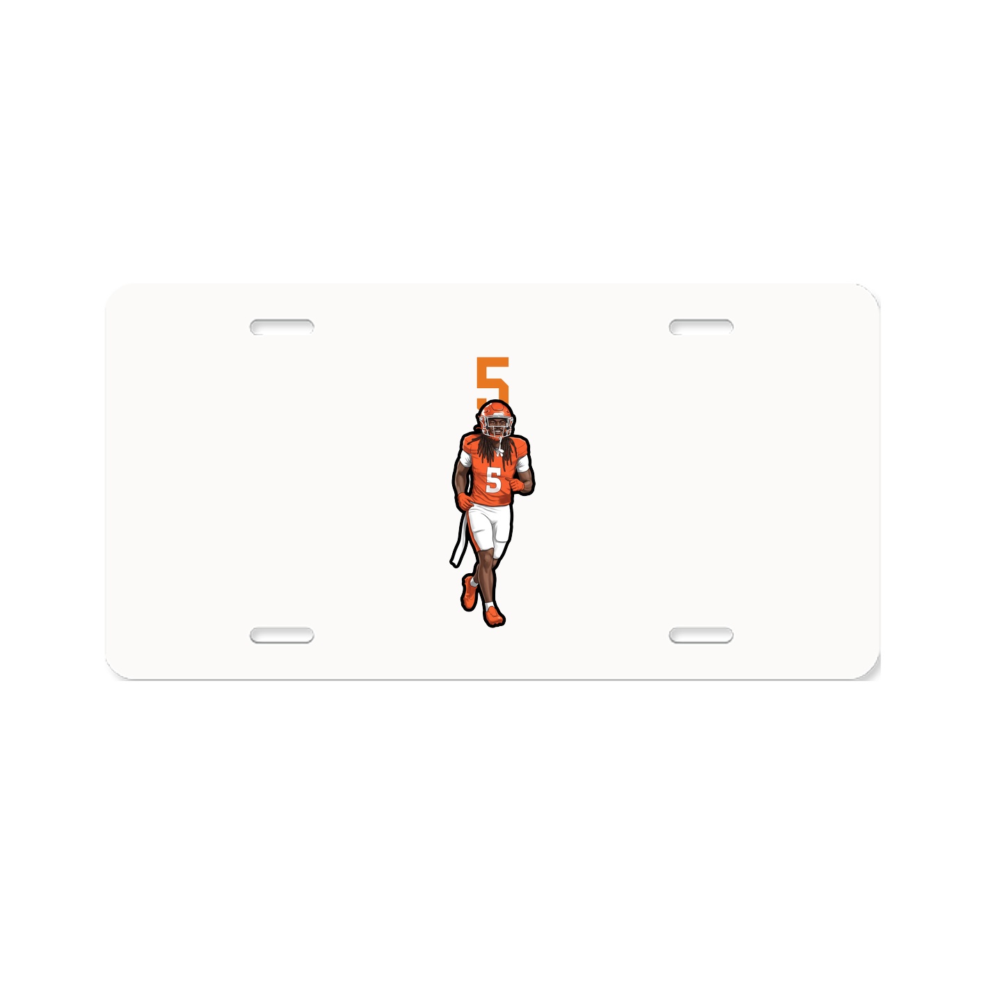 License Plate — Number Top in Classic