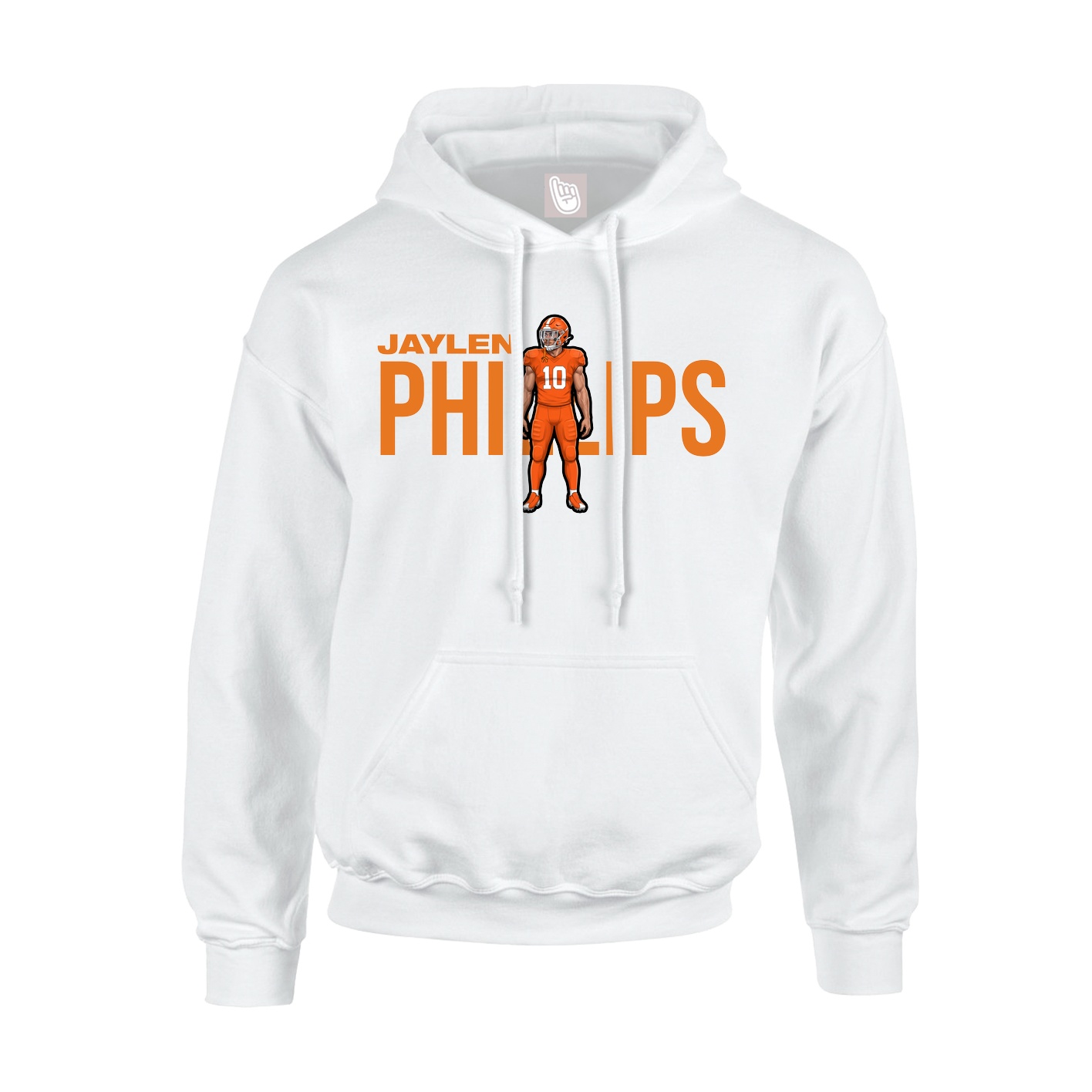 Hoodie — Player Name in White