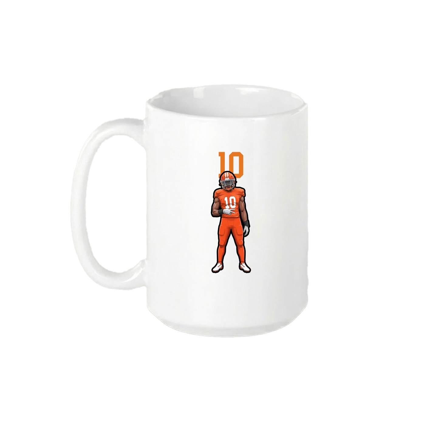15oz Coffee Mug — Number Top in White