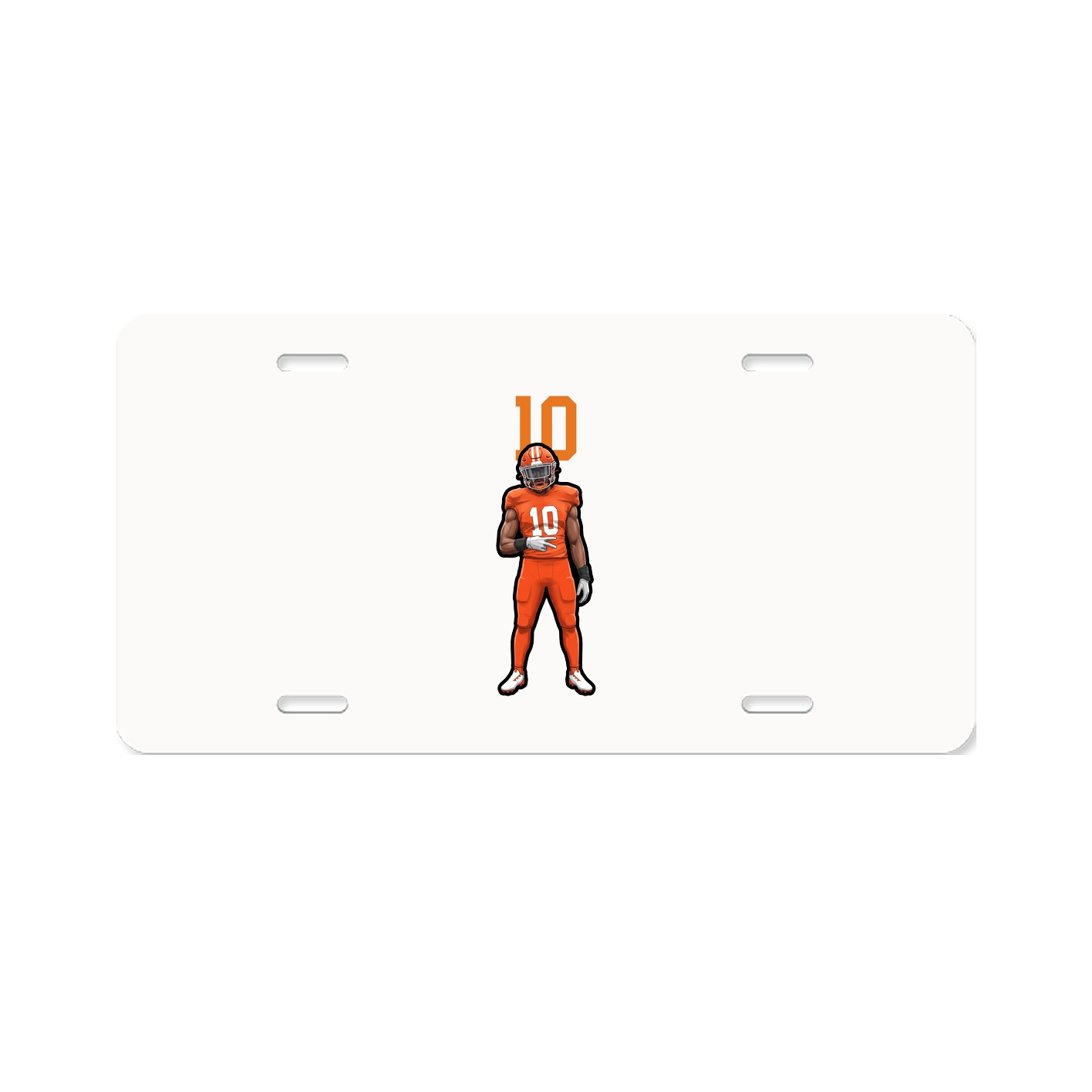 License Plate — Number Top in Classic