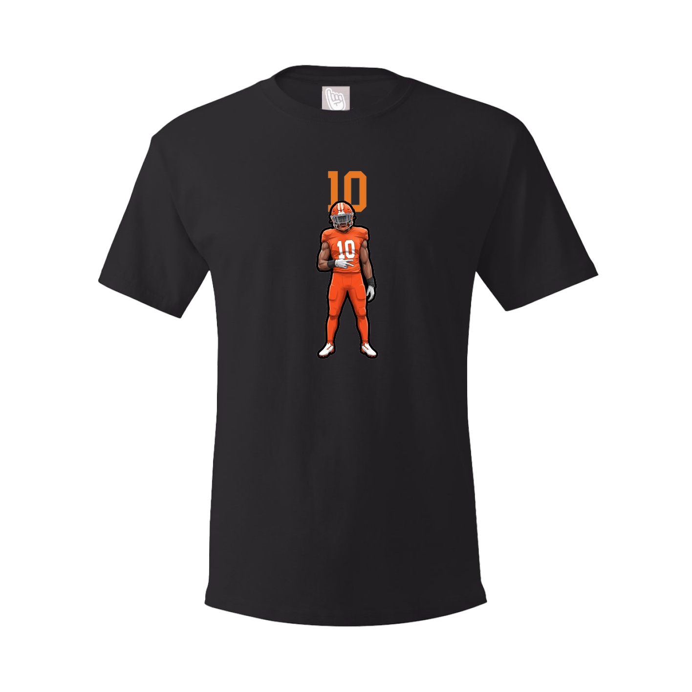 Youth Tee — Number Top in Black