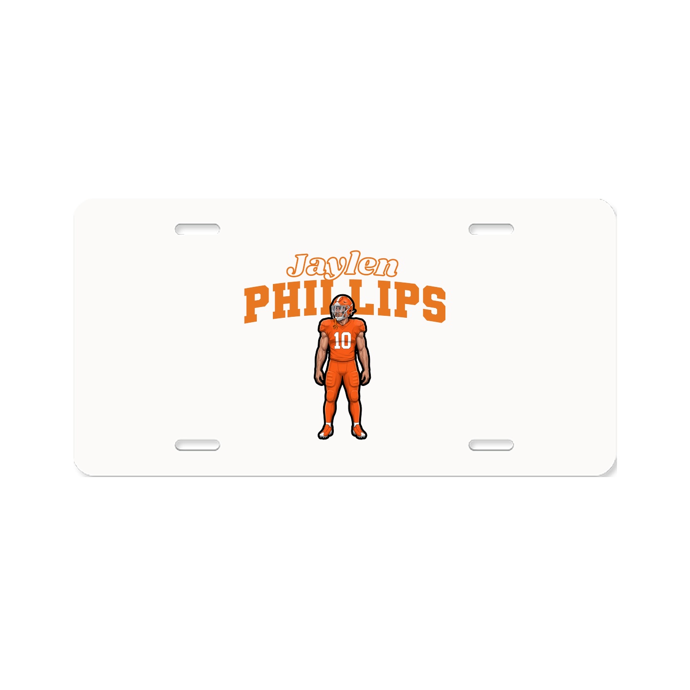 License Plate — Name Arch in Classic