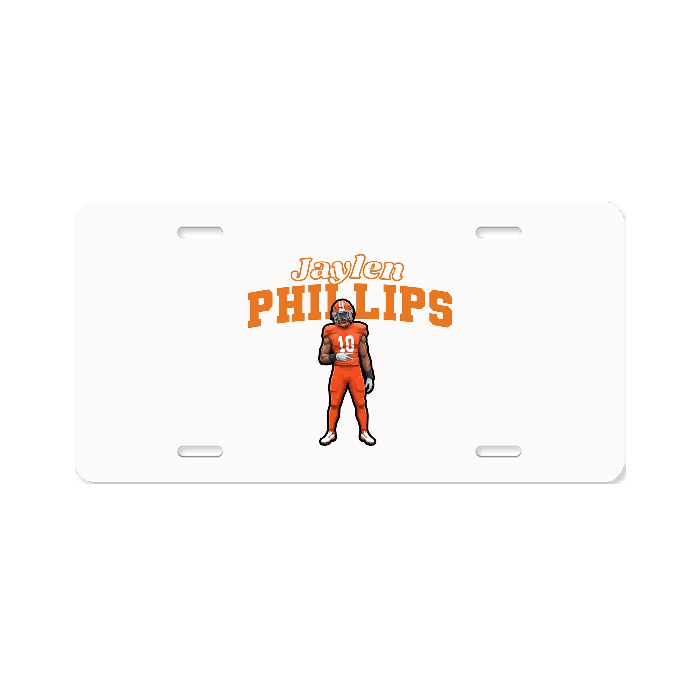 License Plate — Name Arch in Classic