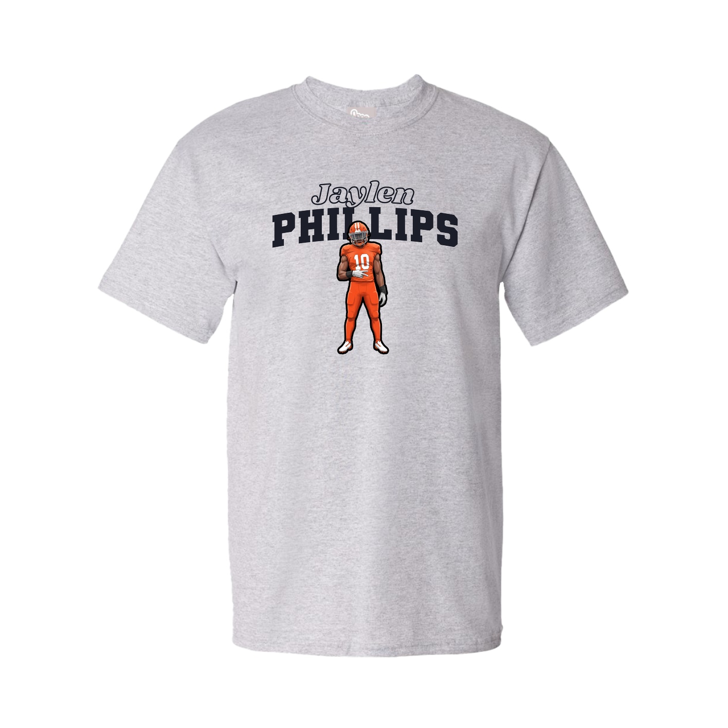Youth Tee — Name Arch in Grey