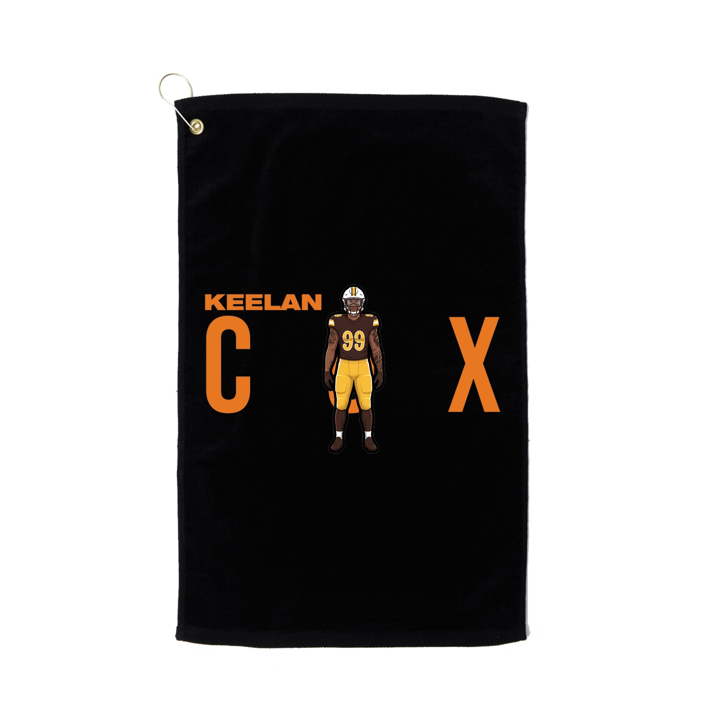 Golf Towel — Player Name in Black