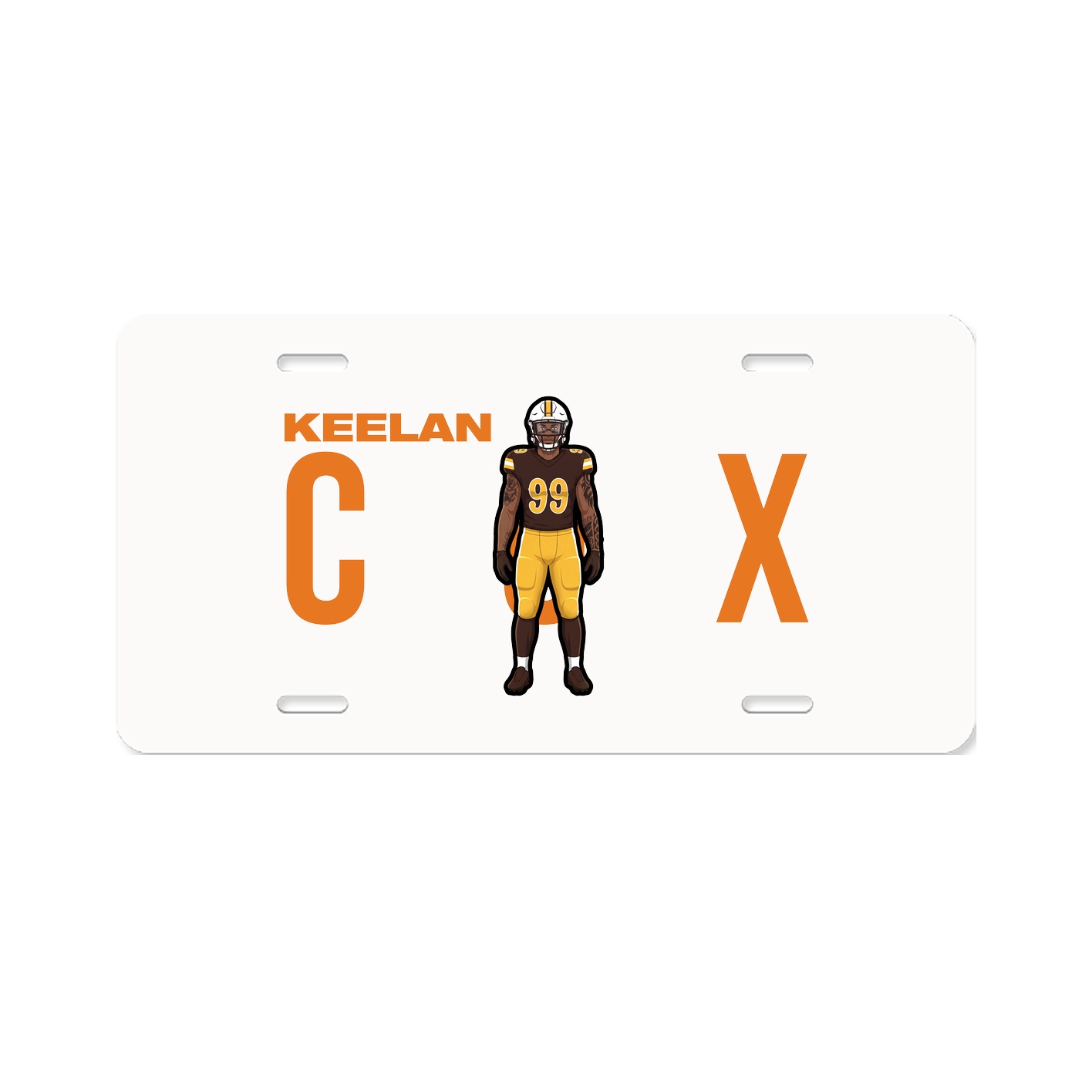 License Plate — Player Name in Classic