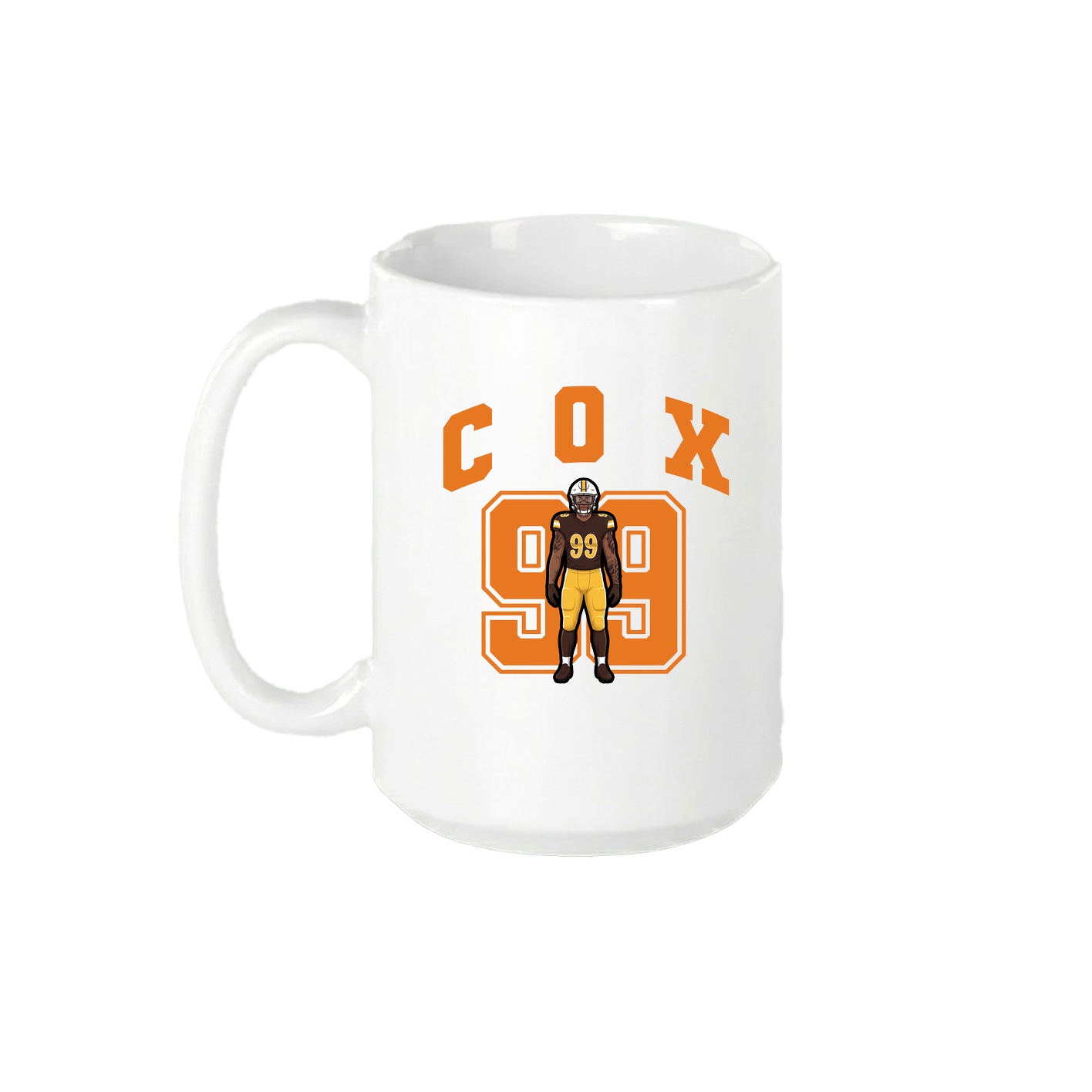 15oz Coffee Mug — Number in White