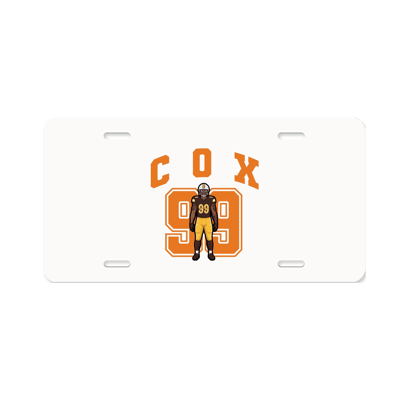 License Plate — Number in Classic
