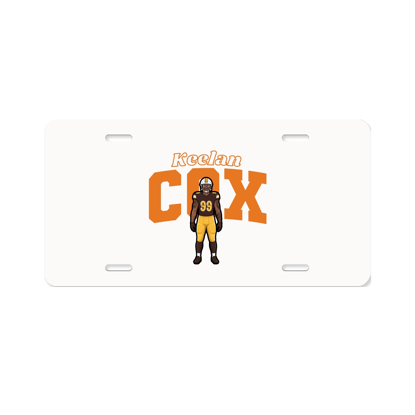 License Plate — Name Arch in Classic