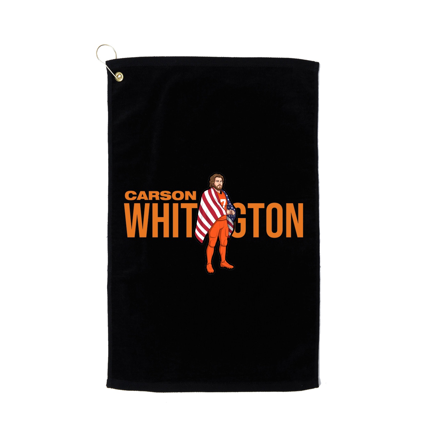 Golf Towel — Player Name in Black