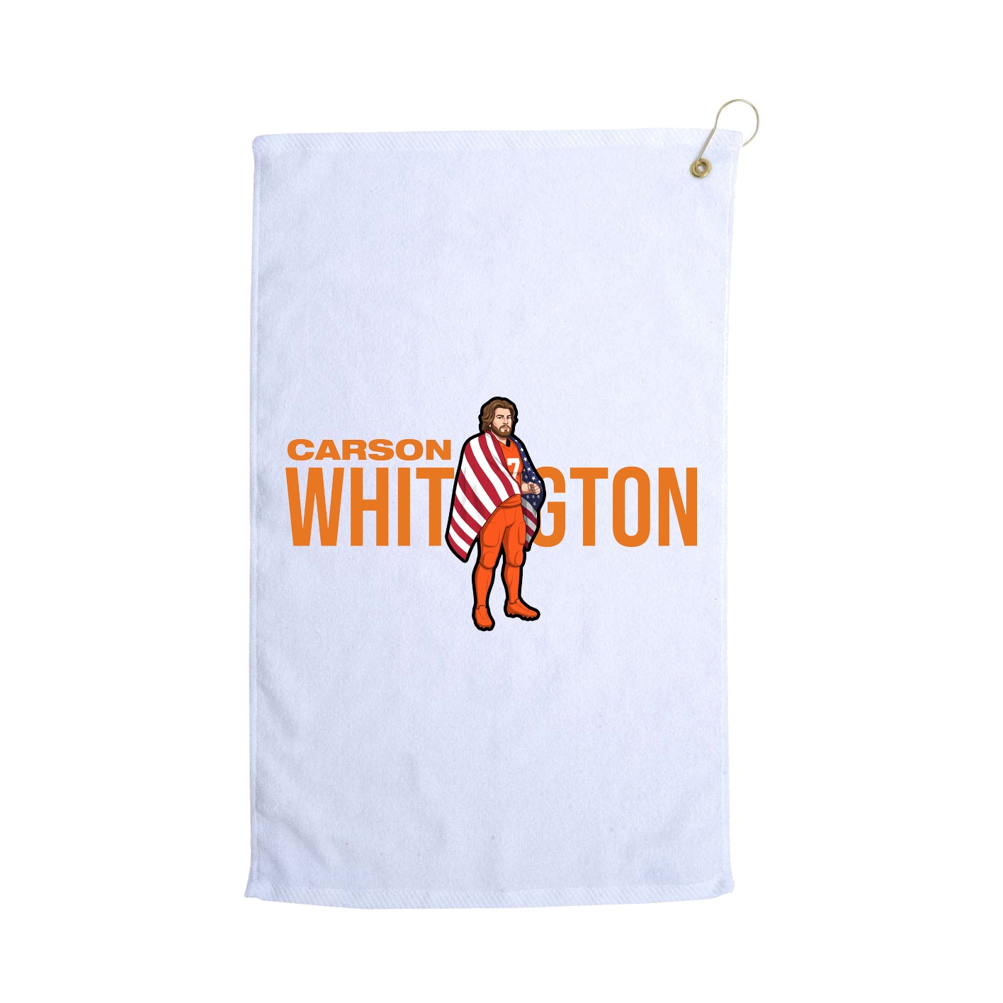 Golf Towel — Player Name in White