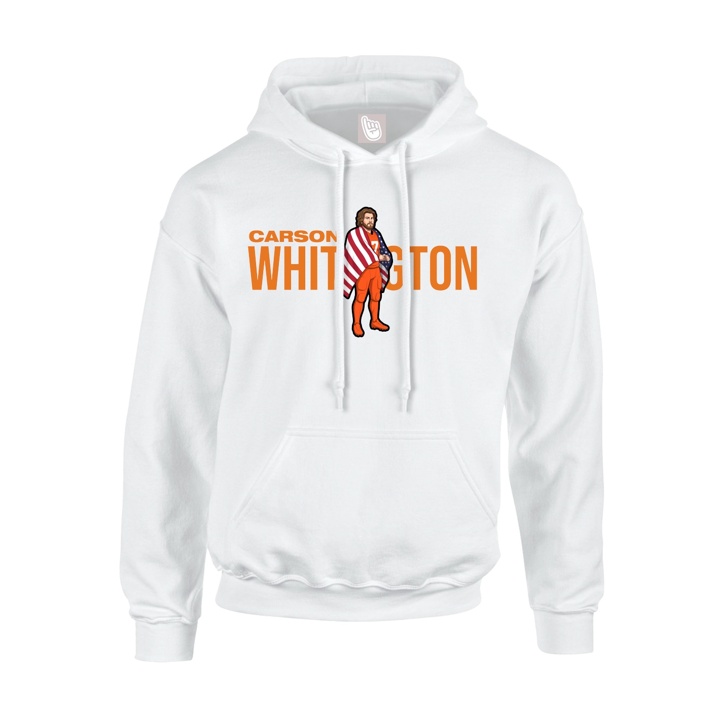Youth Hoodie — Player Name in White