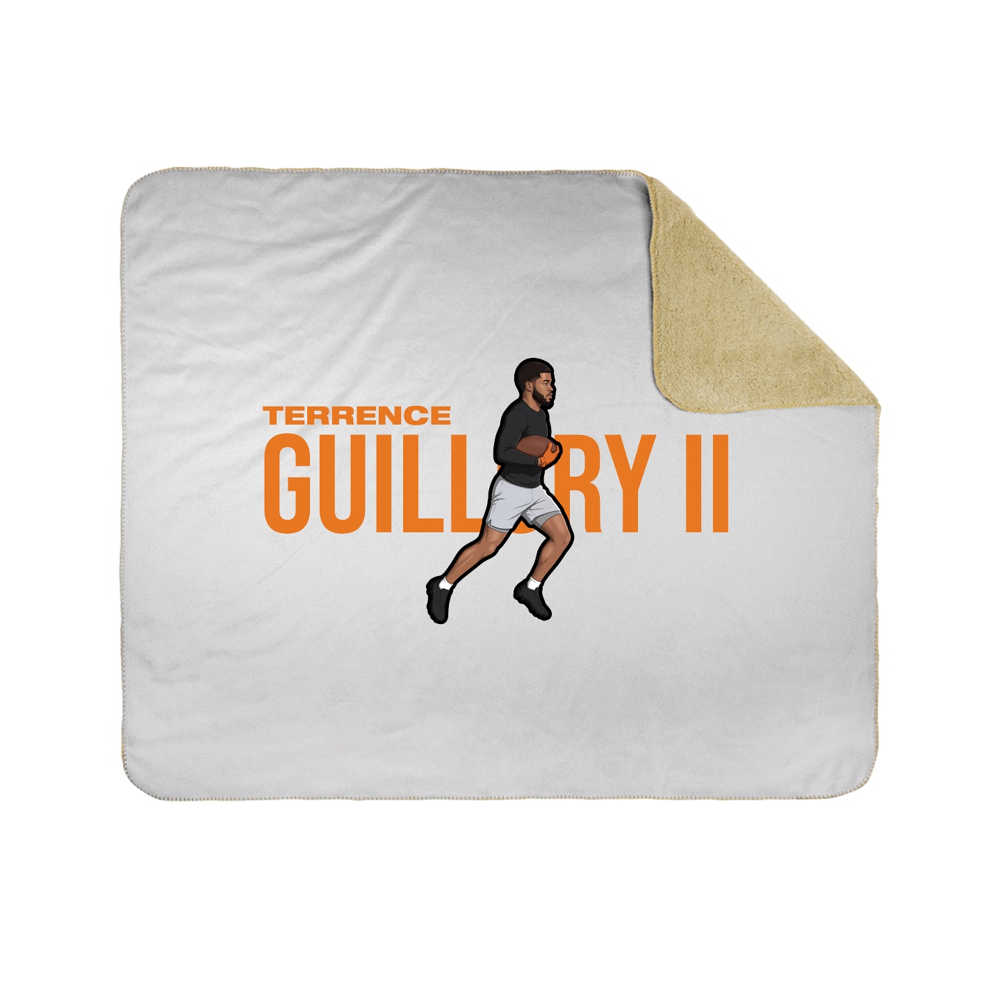 Throw Blanket — Player Name in White