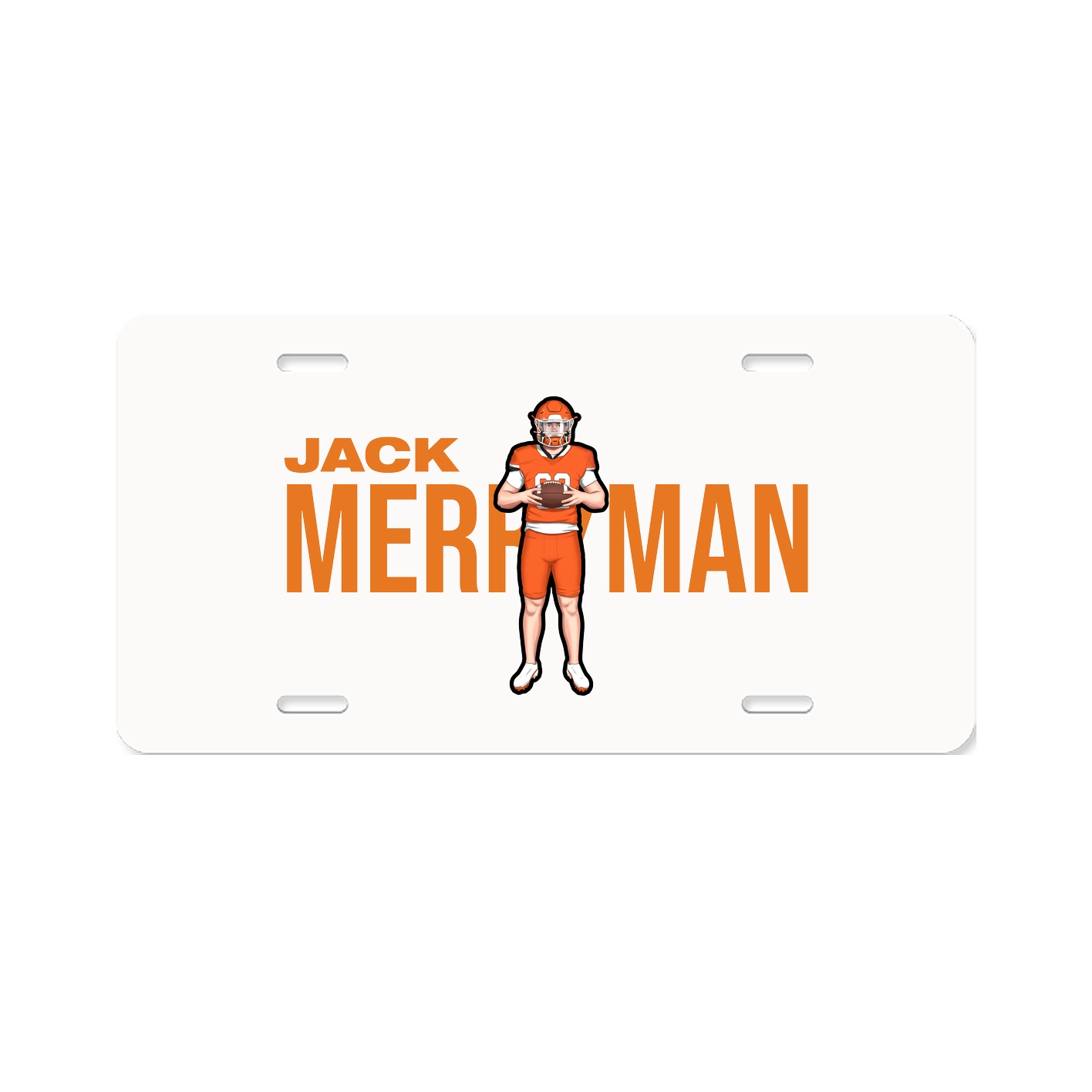 License Plate — Player Name in Classic