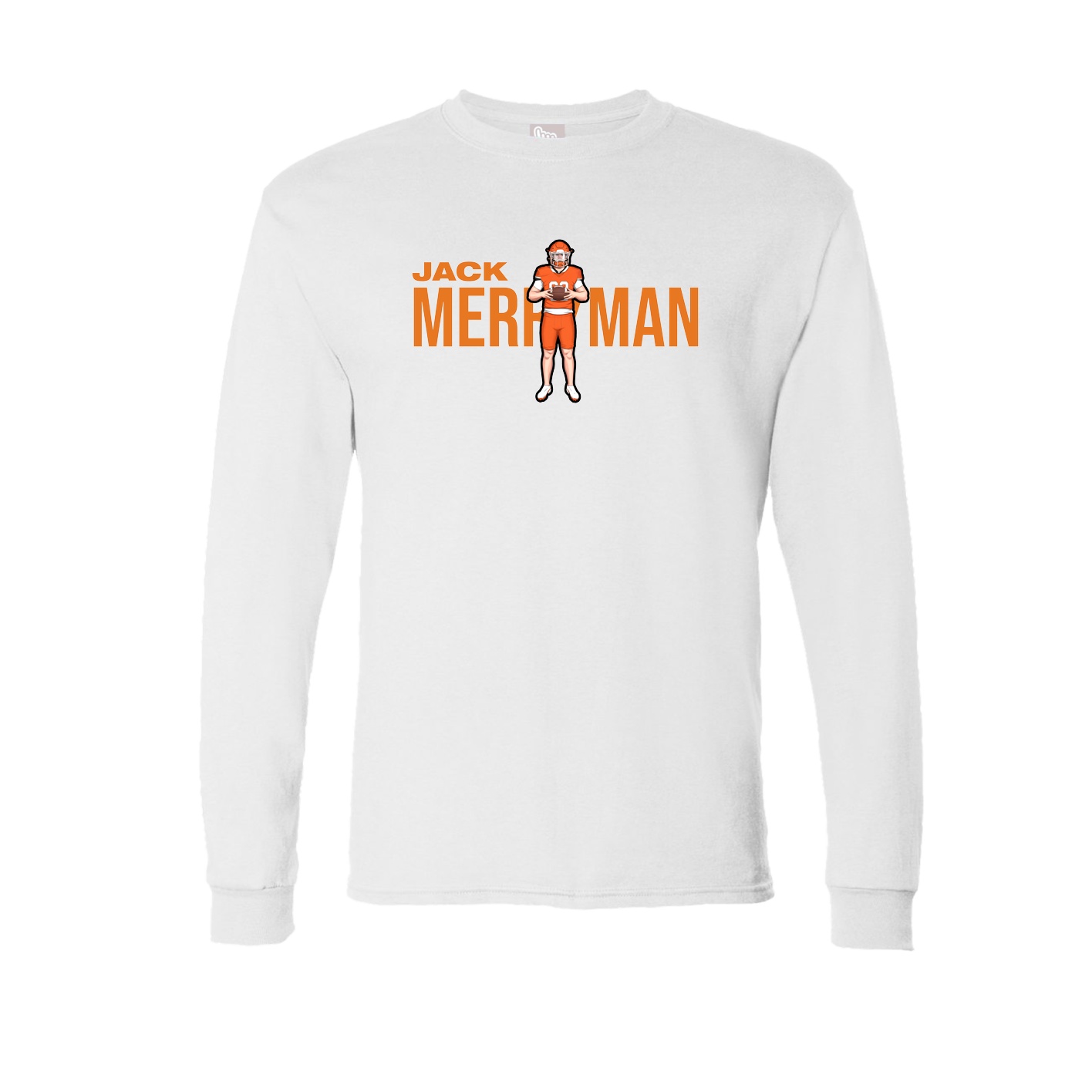 Long Sleeve Tee — Player Name in White