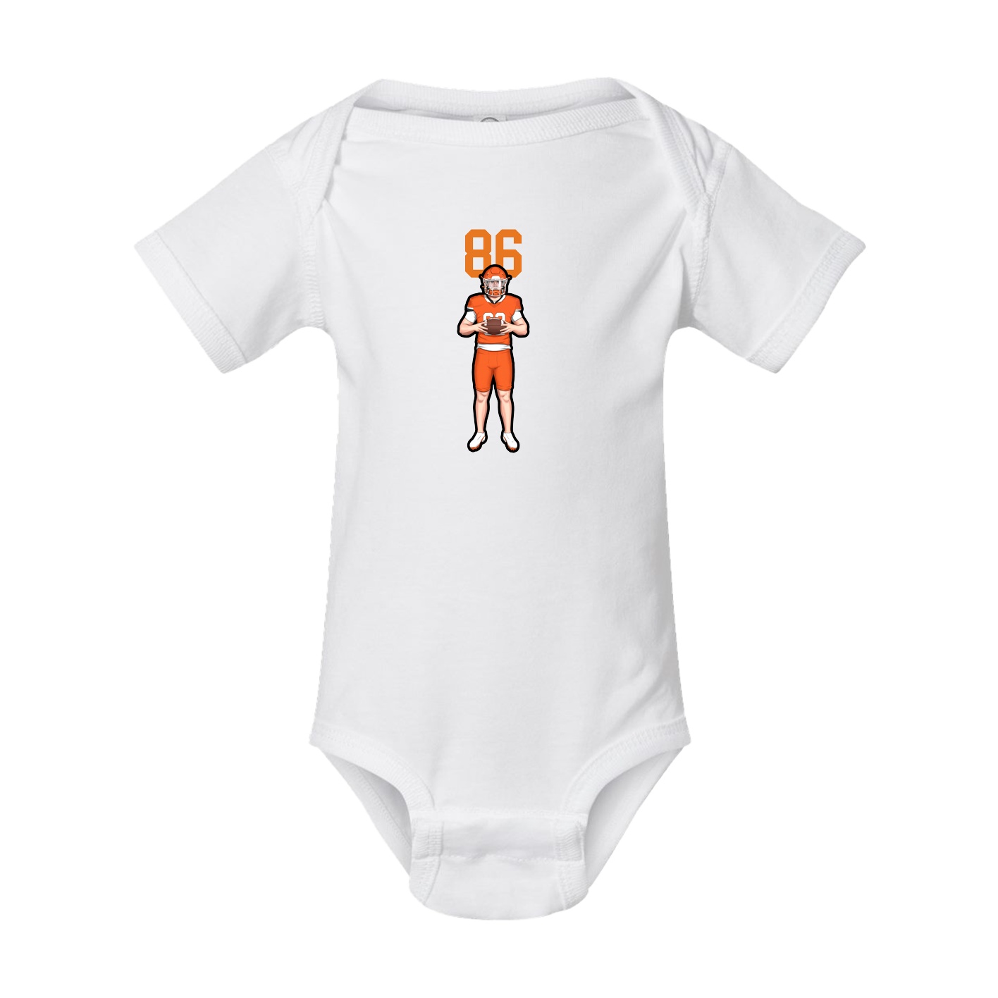 Baby Onesie — Number Top in White
