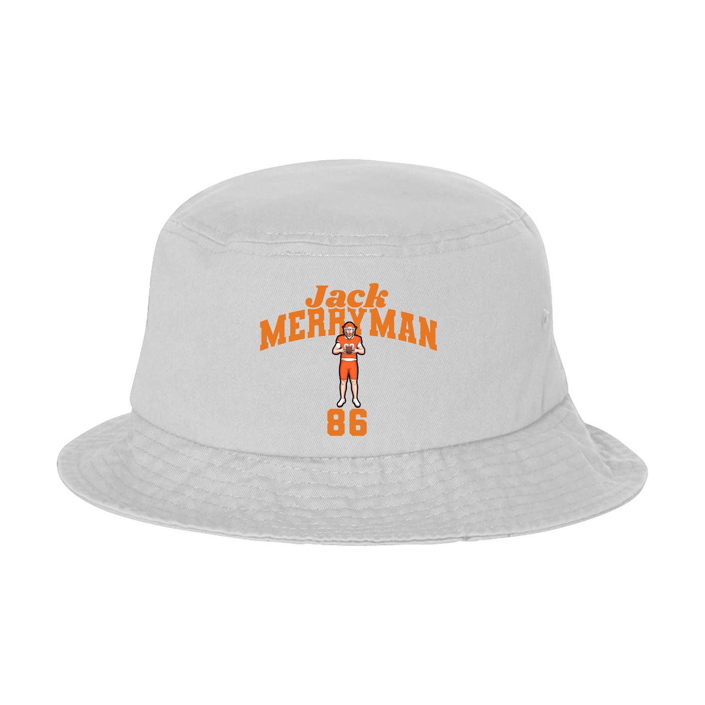 Bucket Cap — Signature Arch in White