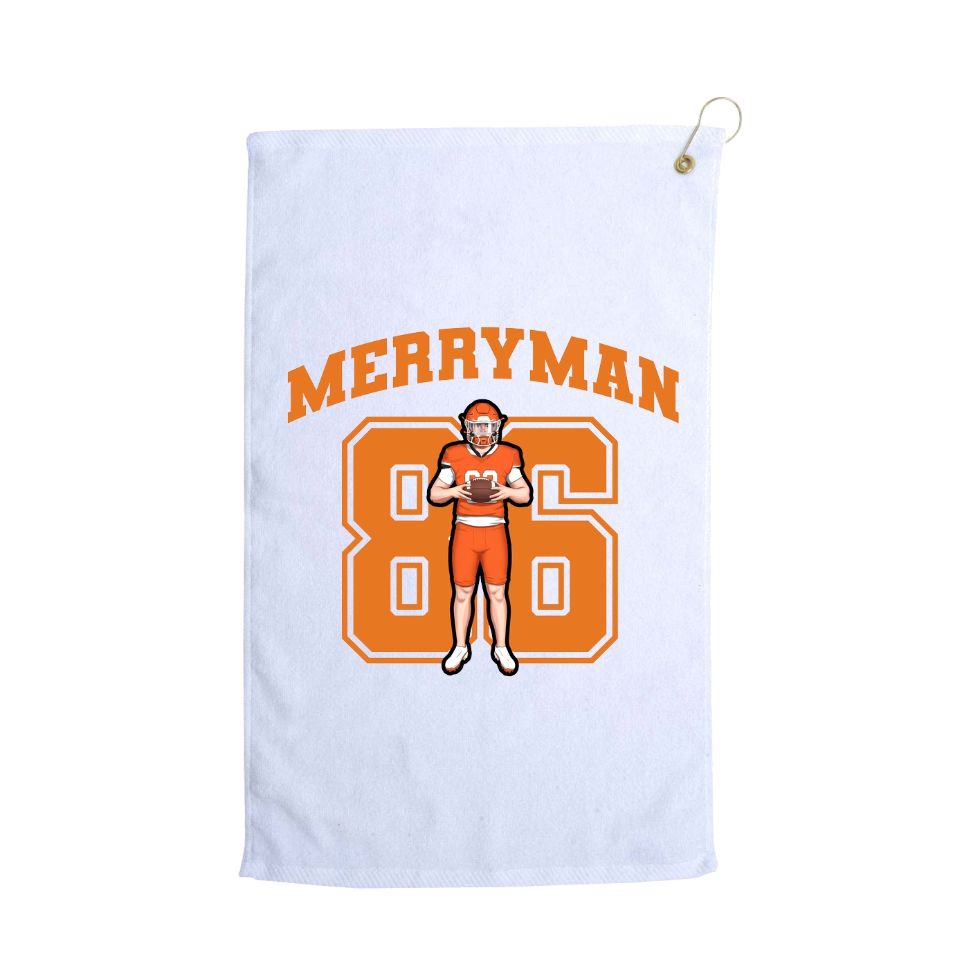 Golf Towel — Number in White