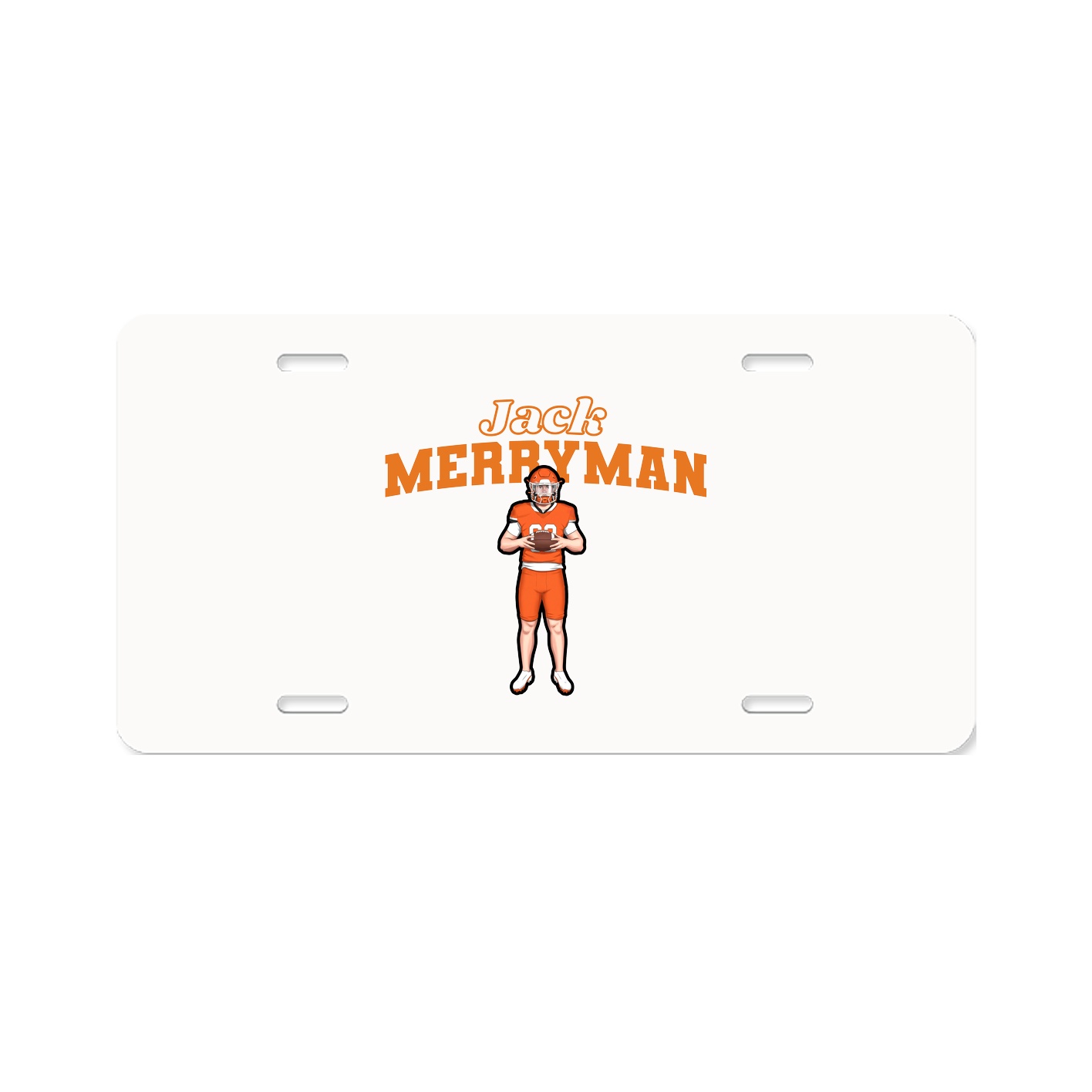 License Plate — Name Arch in Classic