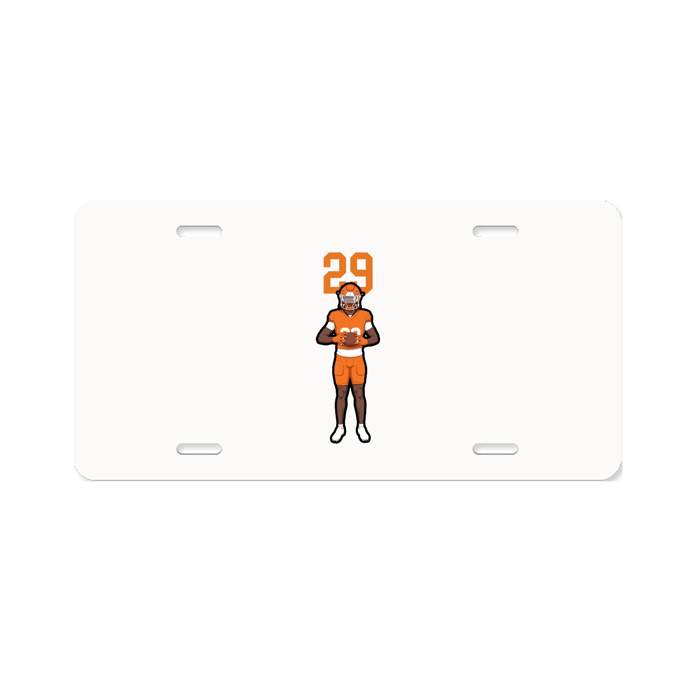 License Plate — Number Top in Classic