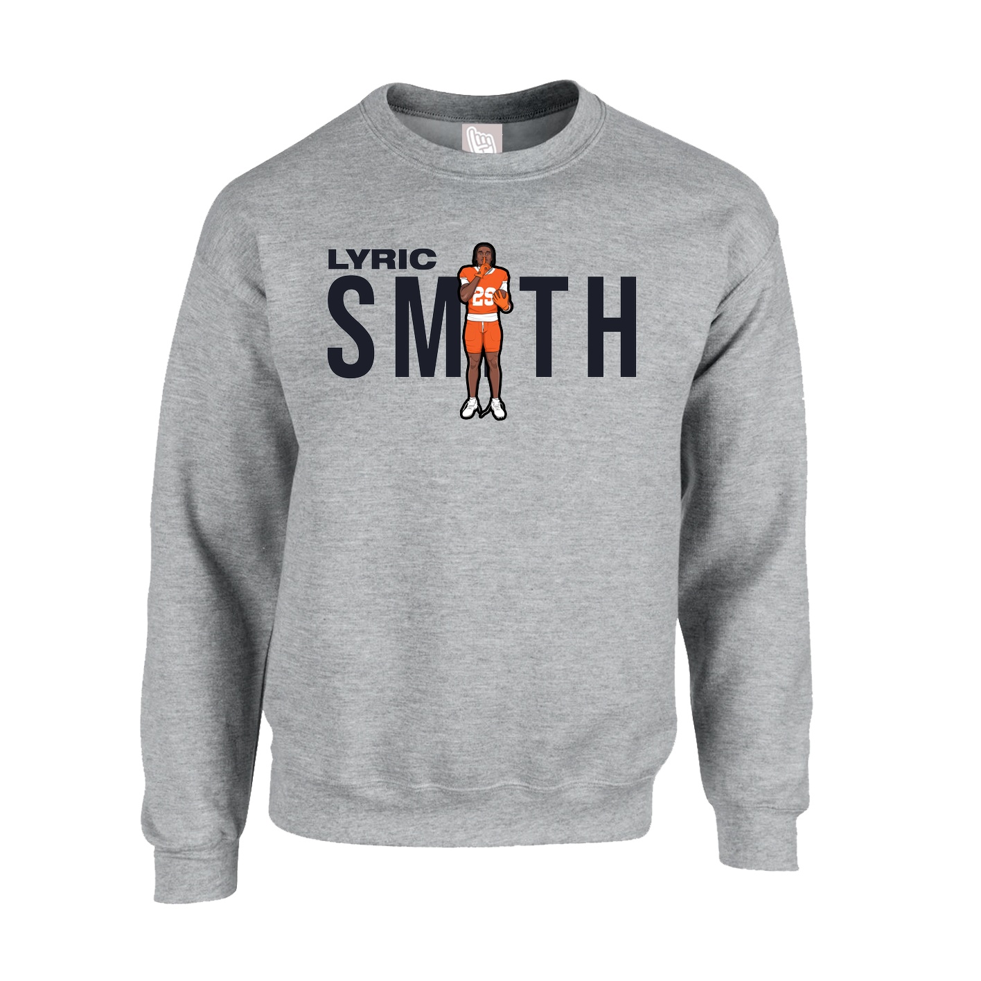 Fleece Crew — Player Name in Grey