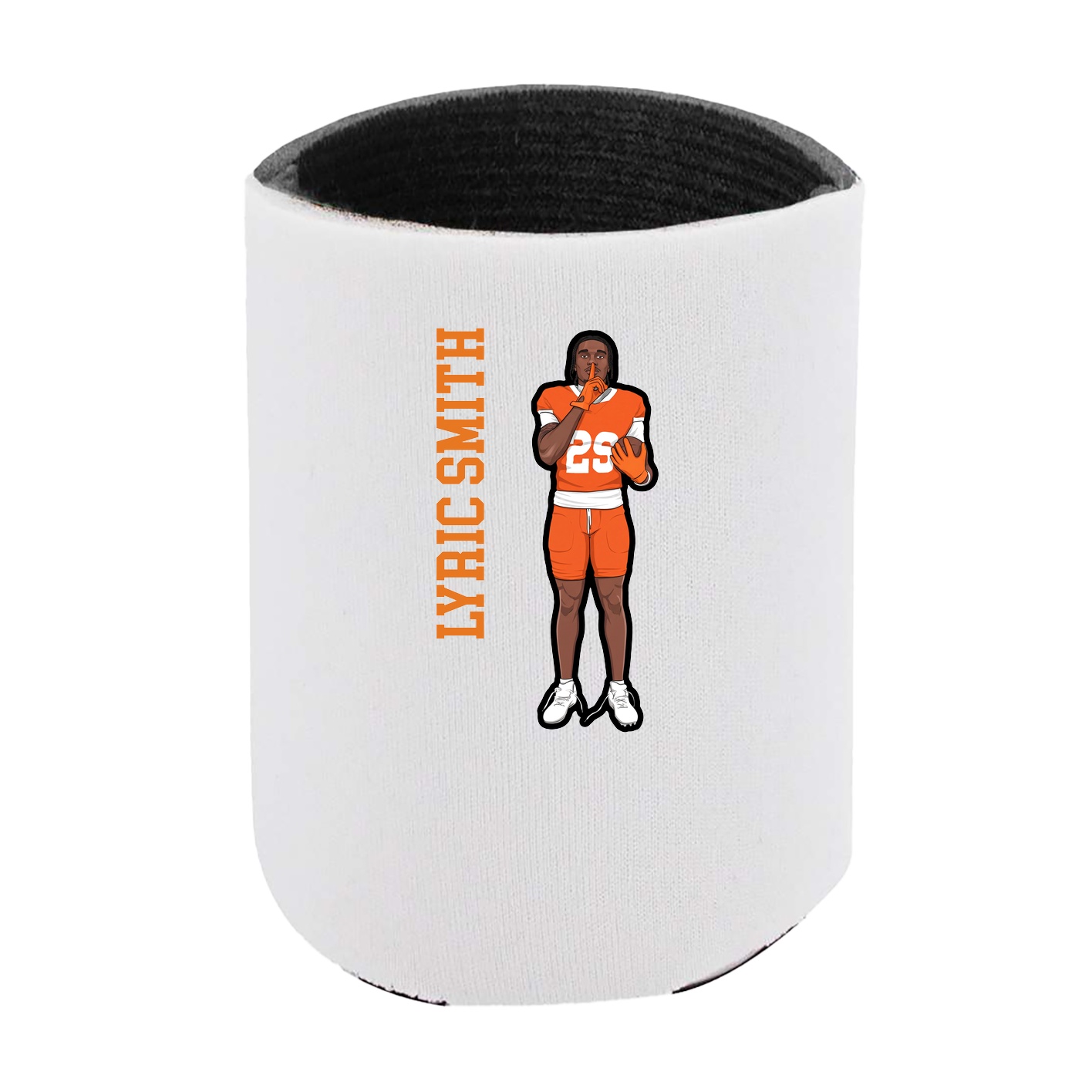 Can Holder — Name Vertical in White