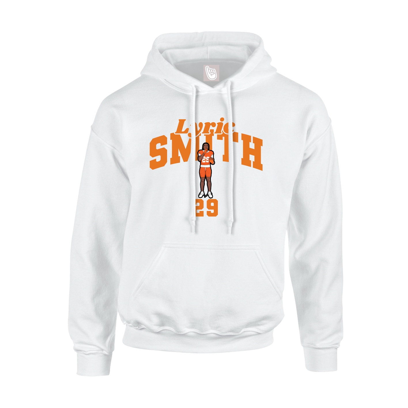 Youth Hoodie — Signature Arch in White