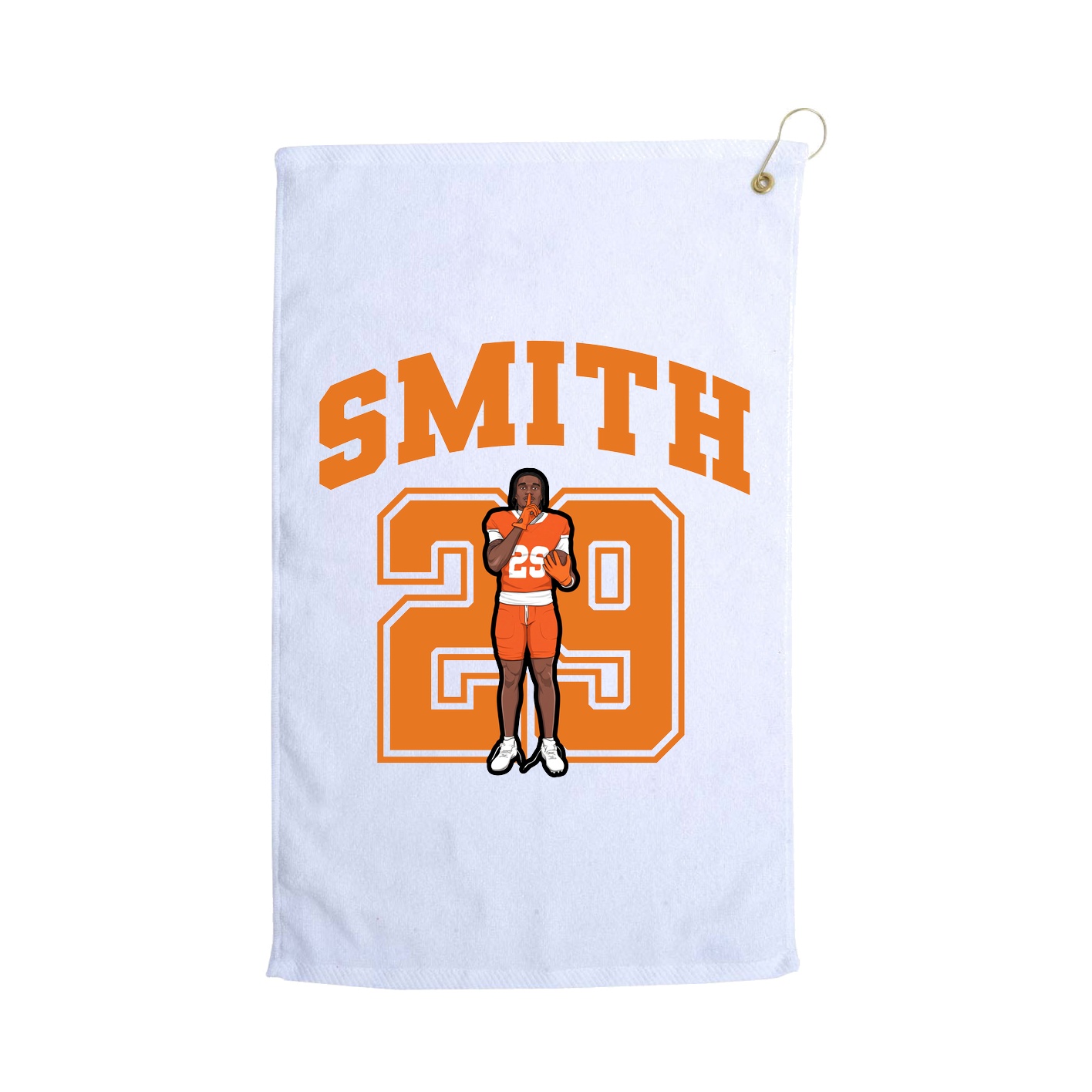 Golf Towel — Number in White