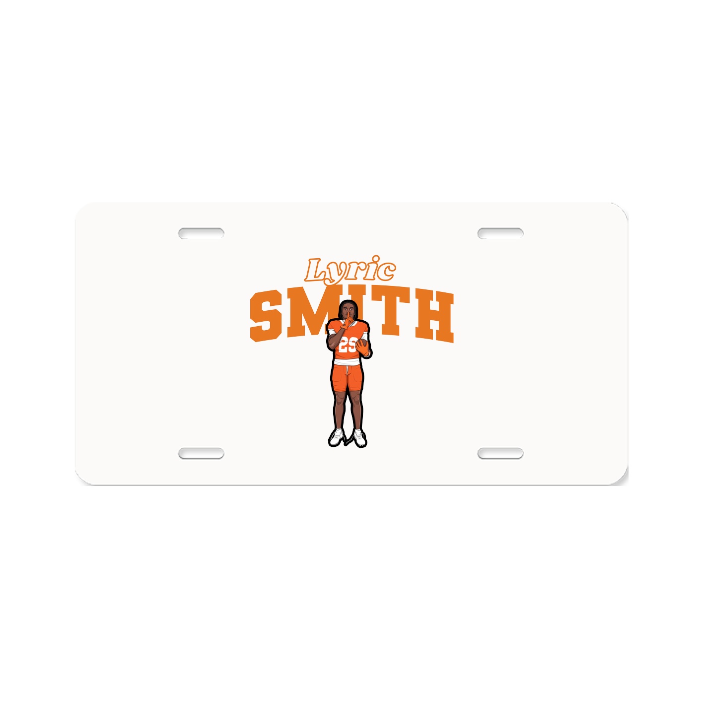 License Plate — Name Arch in Classic