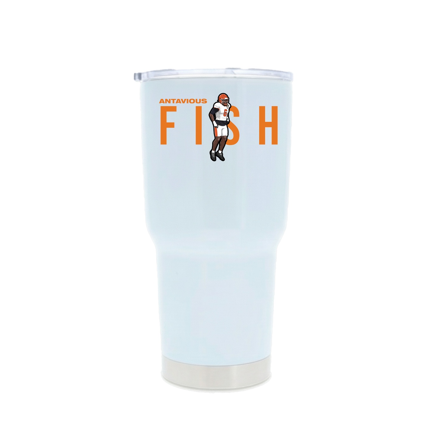 30oz Stainless Steel Tumbler — Player Name in White