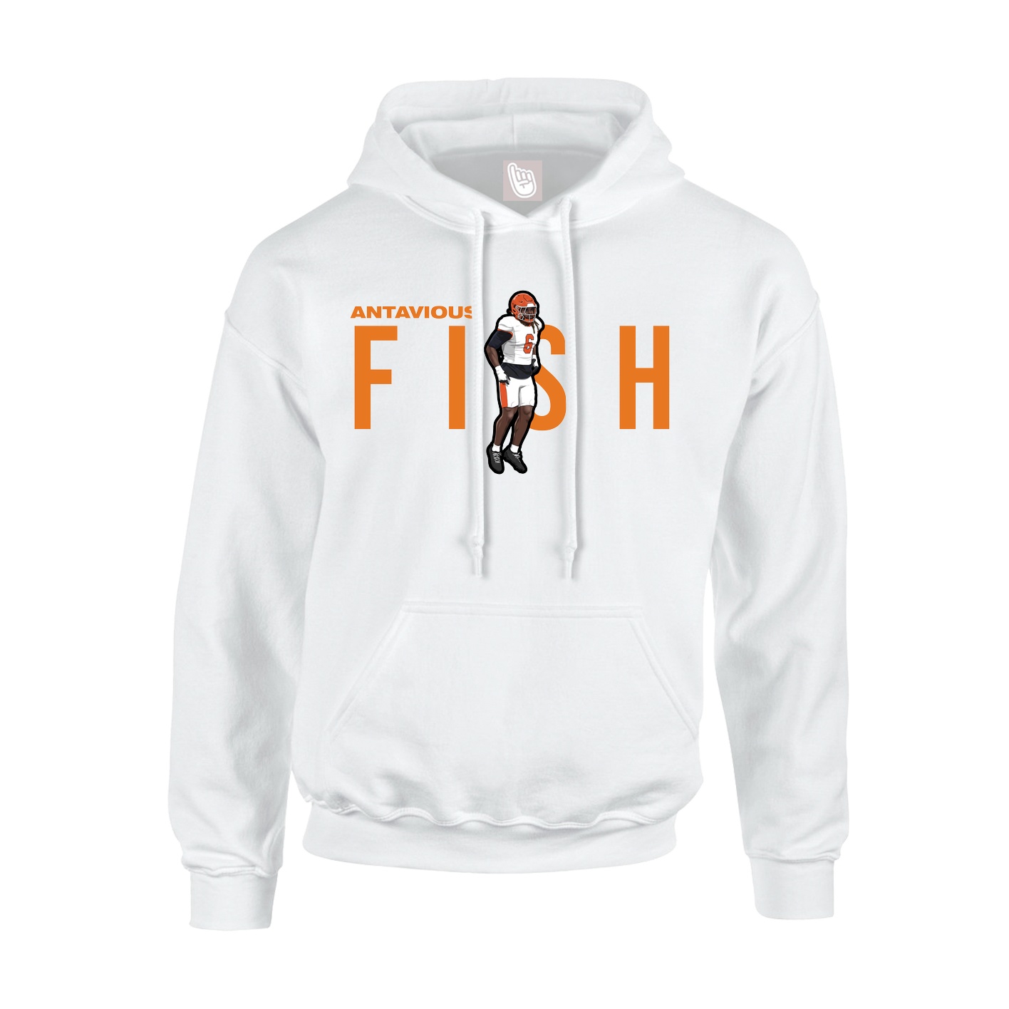 Hoodie — Player Name in White
