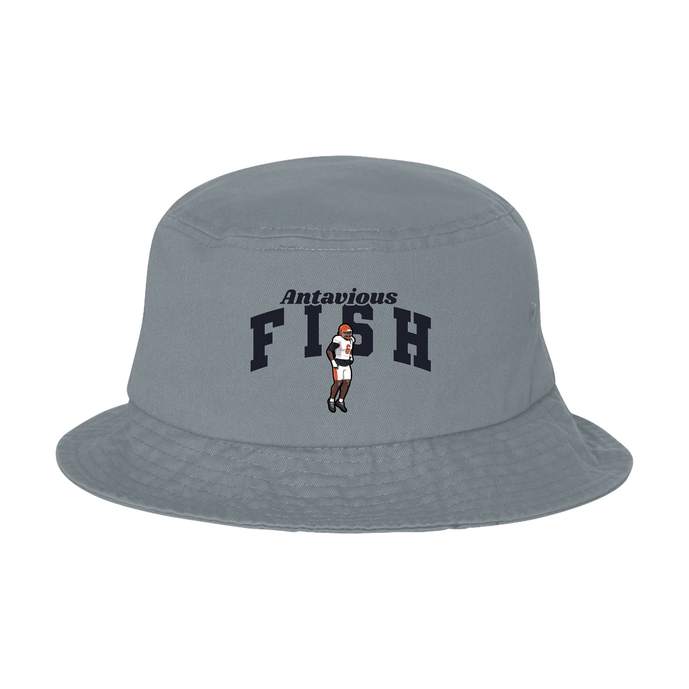 Bucket Cap — Signature Arch in Grey
