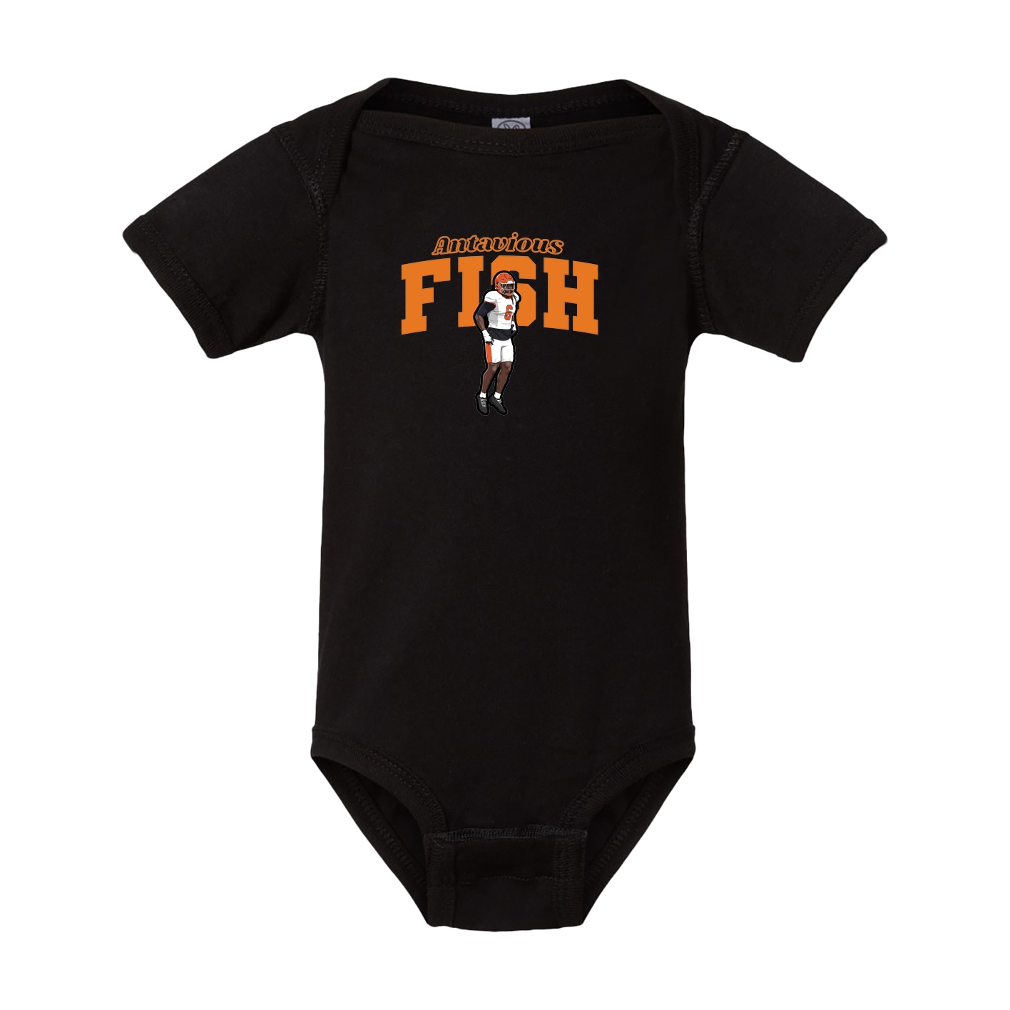 Baby Onesie — Name Arch in Black