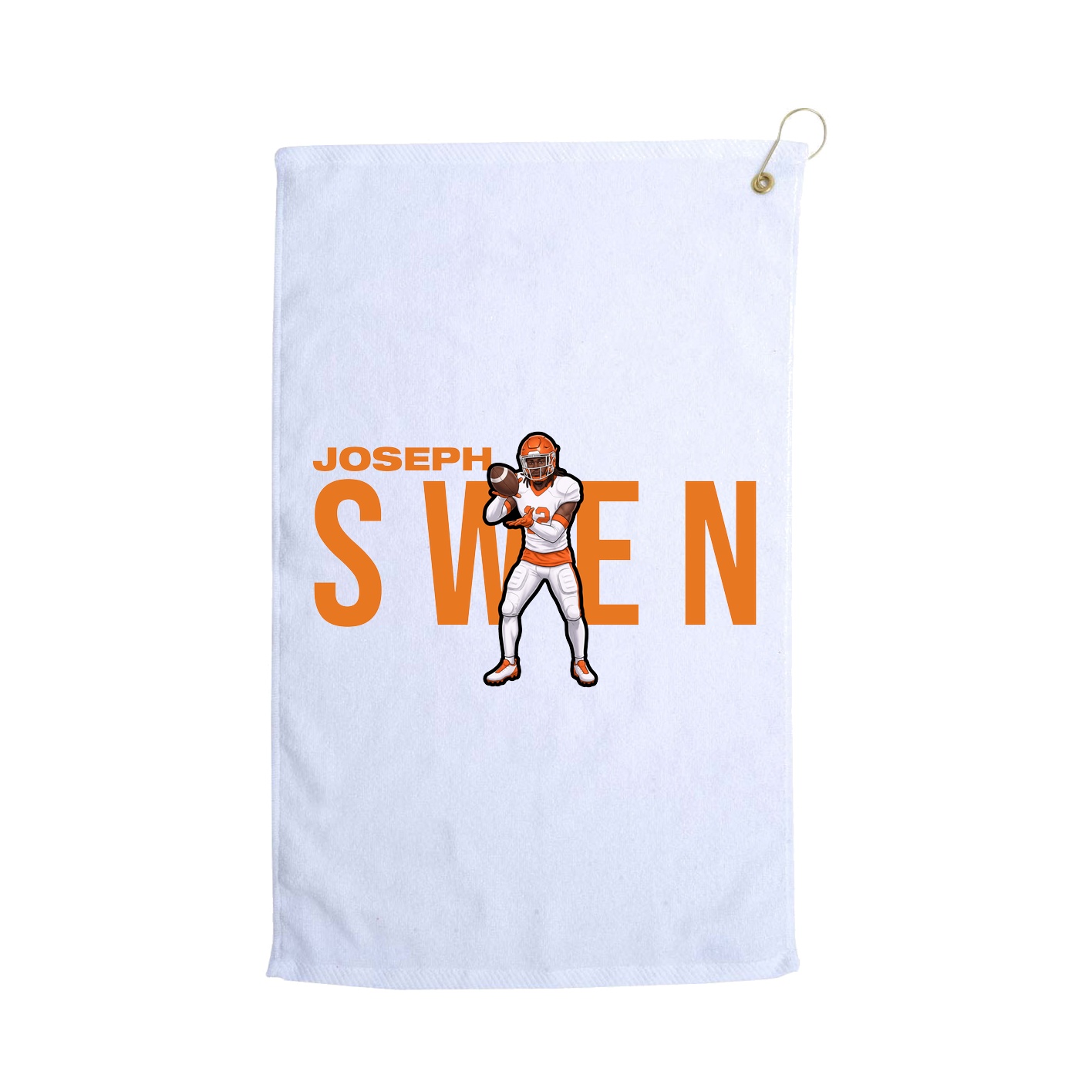 Golf Towel — Player Name in White